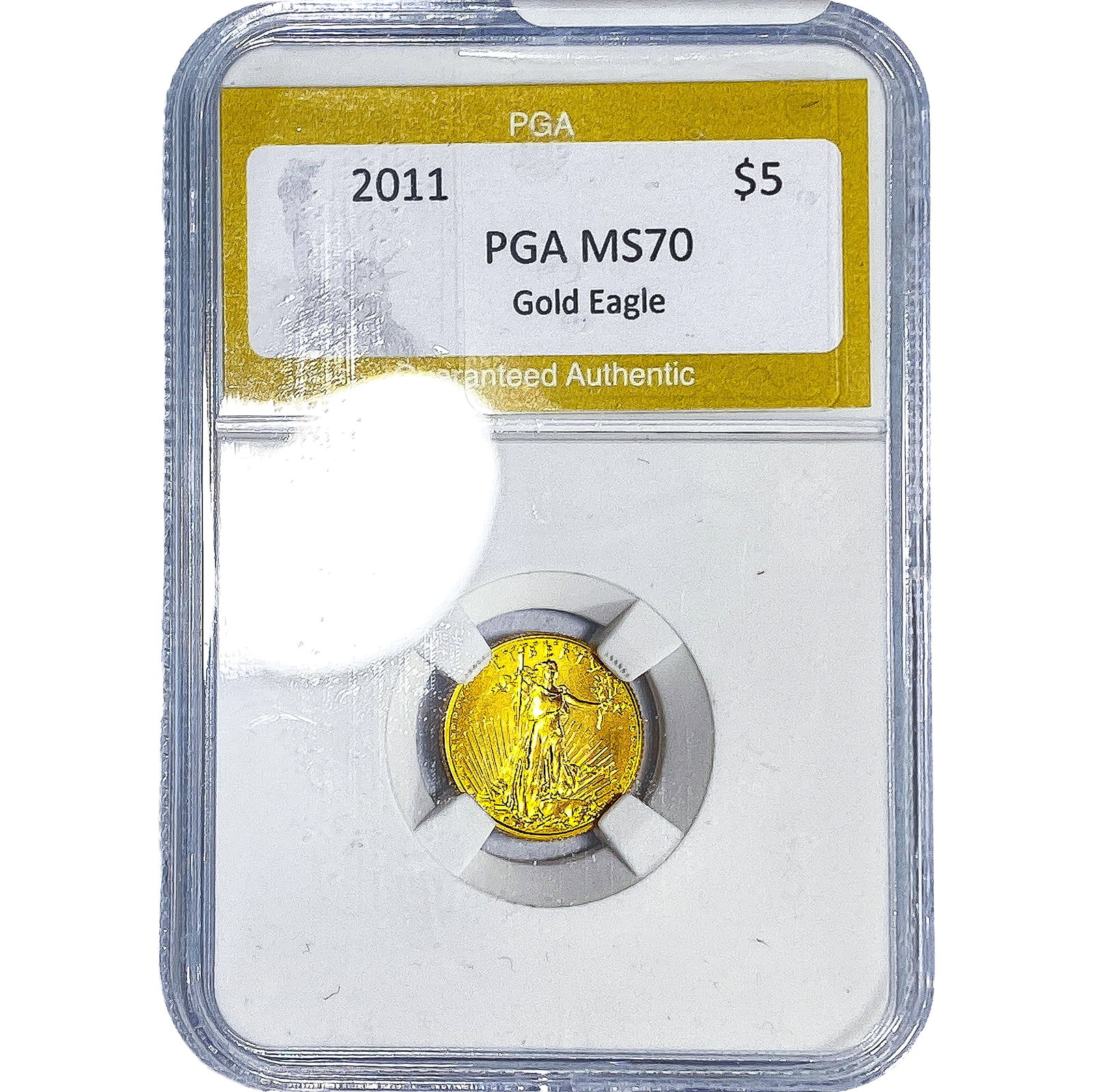 2011 1/10oz $5 Gold Eagle PGA MS70: 2011 1/10oz $5 Gold Eagle PGA MS70