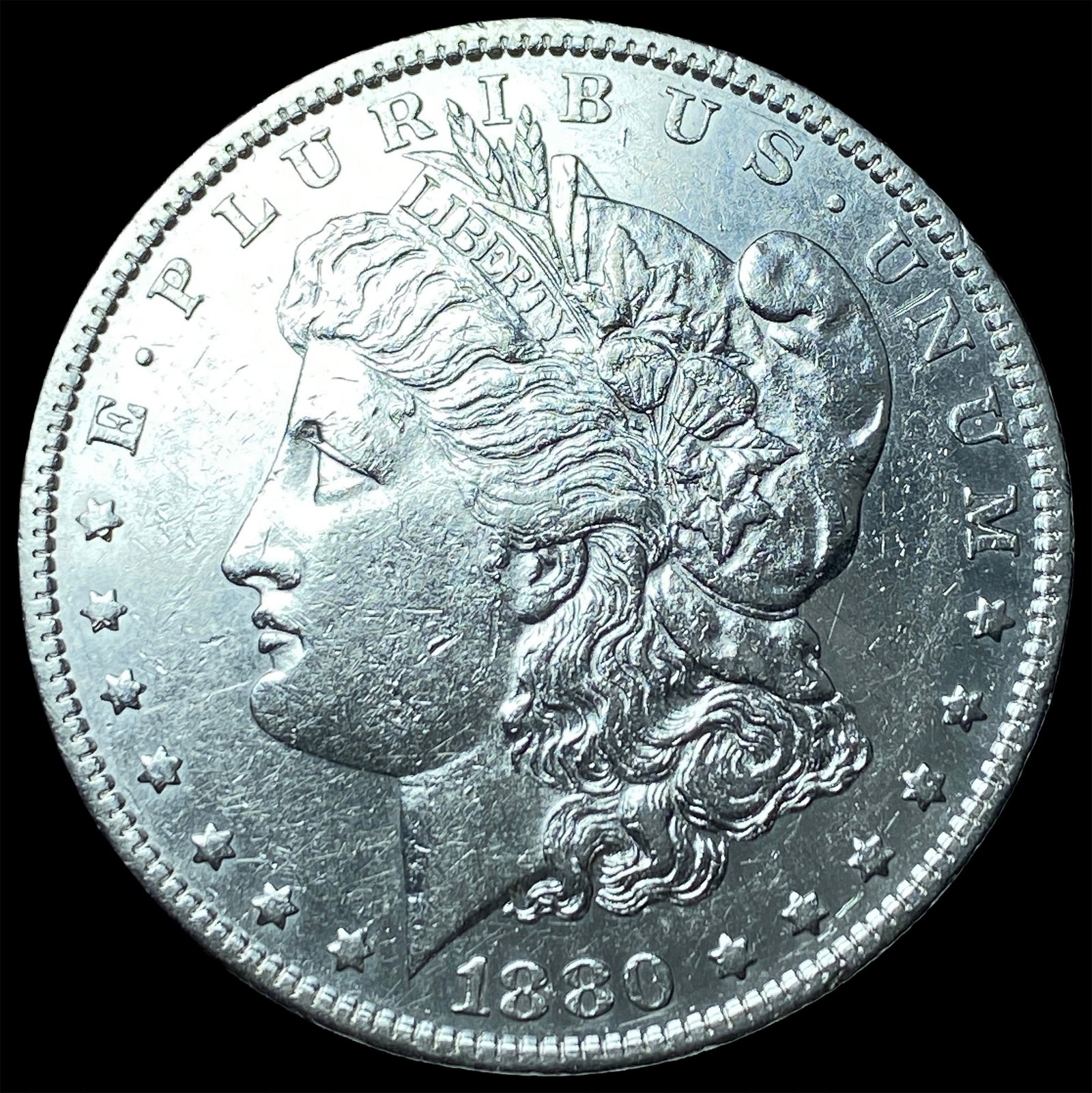 1880 Morgan Silver Dollar CLOSELY UNCIRCULATED: 1880 Morgan Silver Dollar CLOSELY UNCIRCULATED