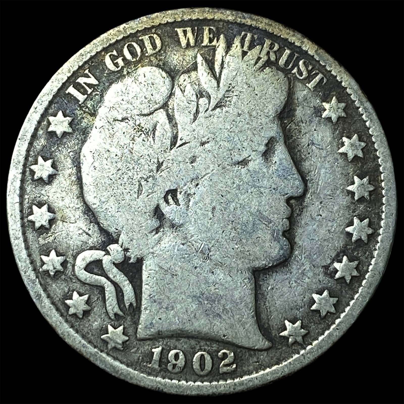 1902 Barber Half Dollar NICELY CIRCULATED (1 of 2)