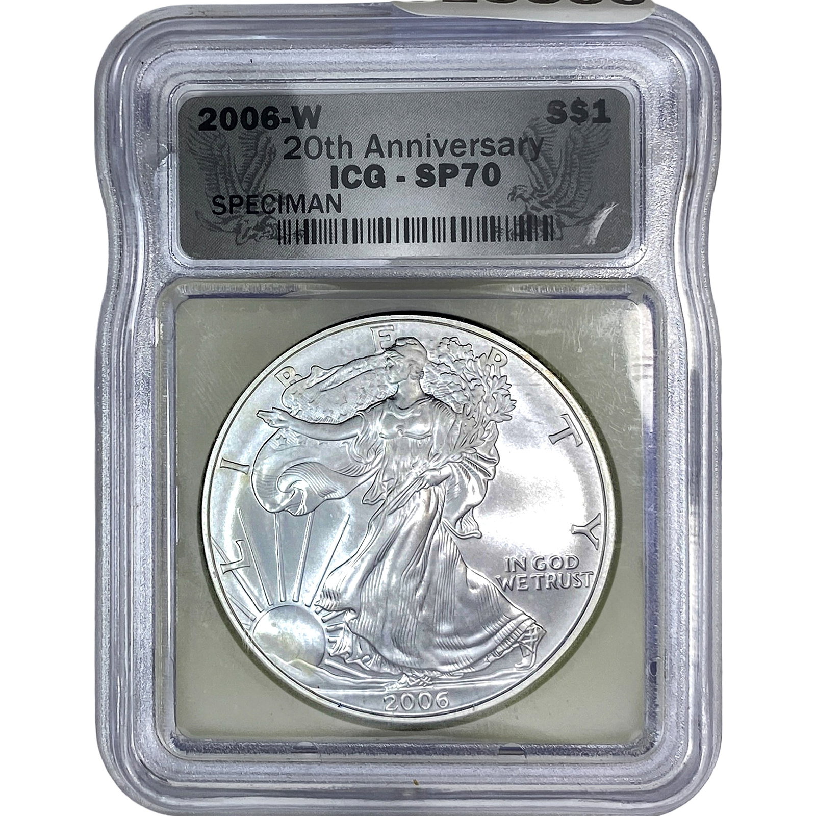 2006-W Silver Eagle ICG SP70: 2006-W Silver Eagle ICG SP70