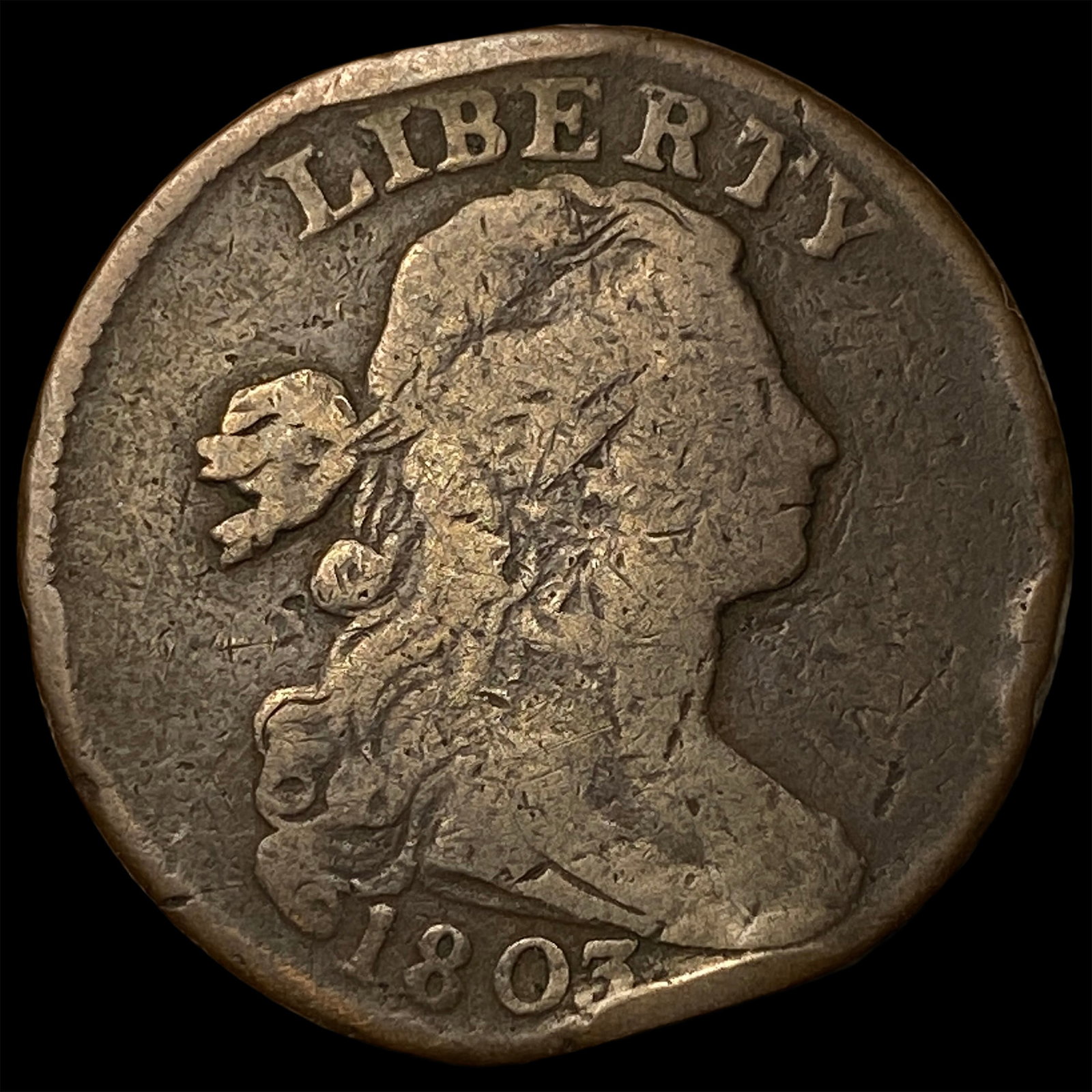1803 Draped Bust Large Cent NICELY CIRCULATED (1 of 2)