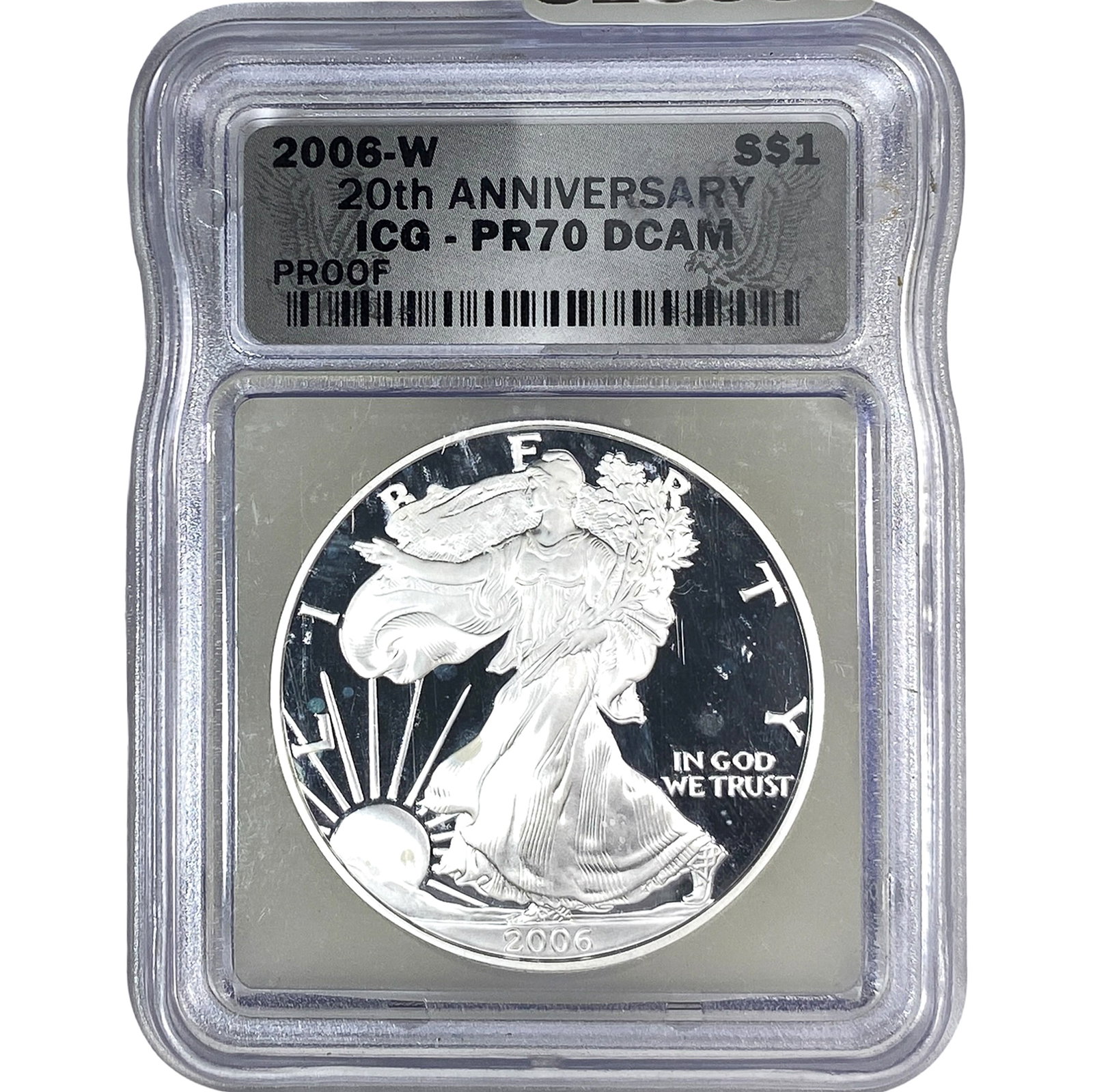 2006-W Silver Eagle ICG PR70 DCAM: 2006-W Silver Eagle ICG PR70 DCAM