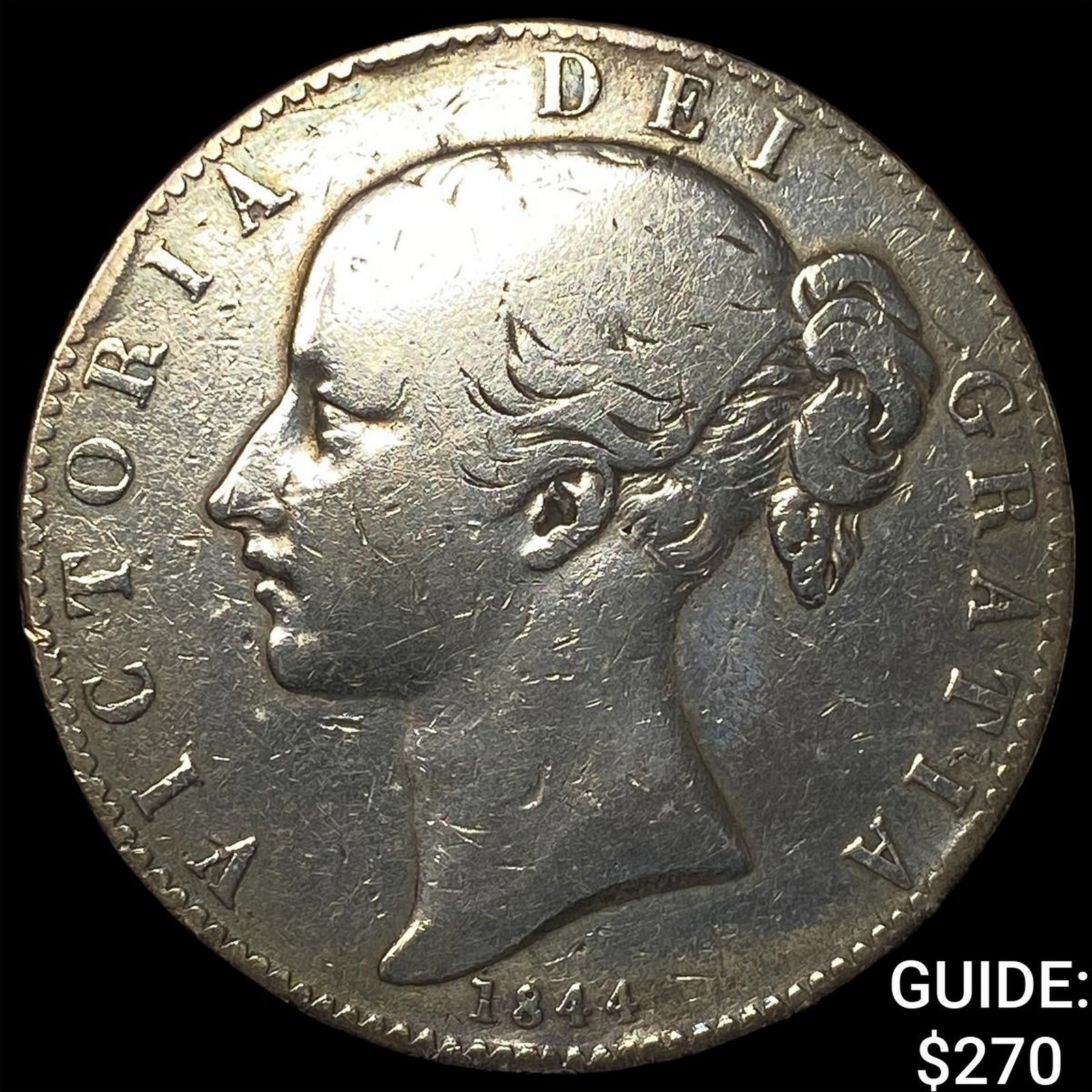1844 Great Britain Silver Crown: 1844 Great Britain Silver Crown