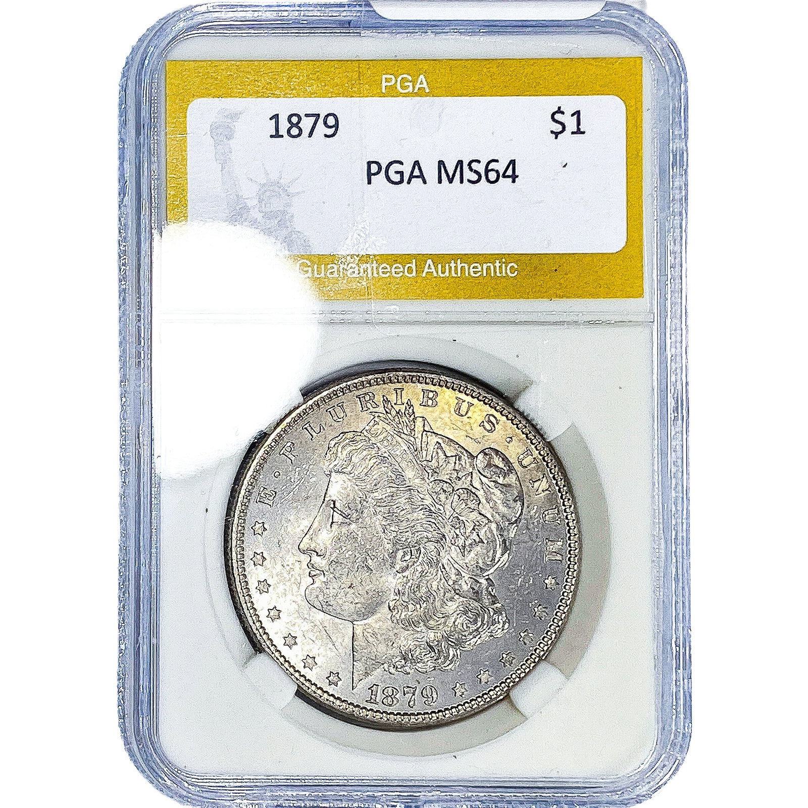 1879 Morgan Silver Dollar PGA MS64: 1879 Morgan Silver Dollar PGA MS64