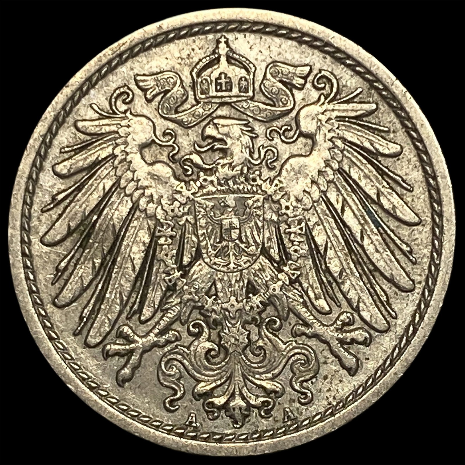 1908 Germany Silver 10 Pfenning: 1908 Germany Silver 10 Pfenning