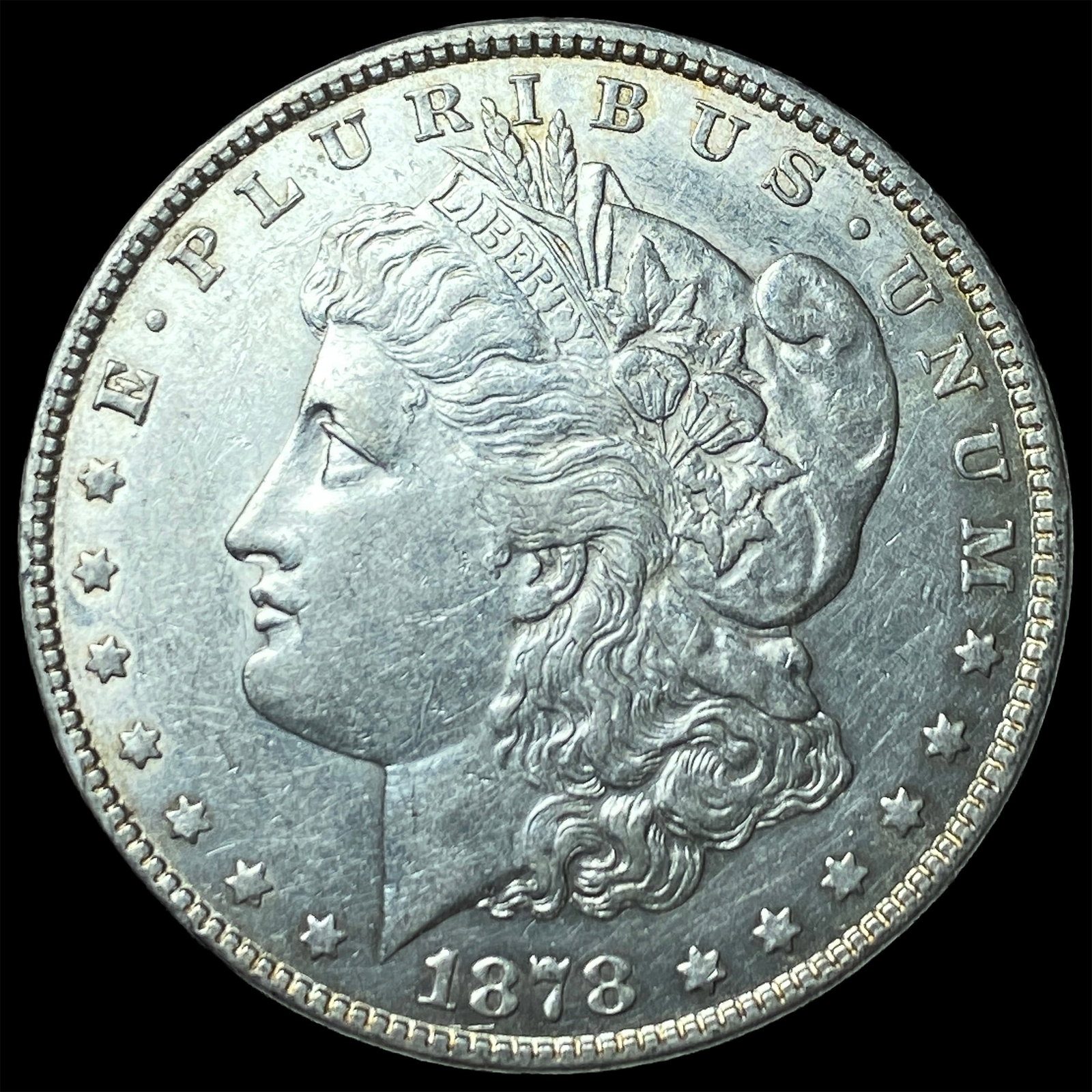 1878 Silver Morgan Dollar CLOSELY UNCIRCULATED: 1878 Silver Morgan Dollar CLOSELY UNCIRCULATED