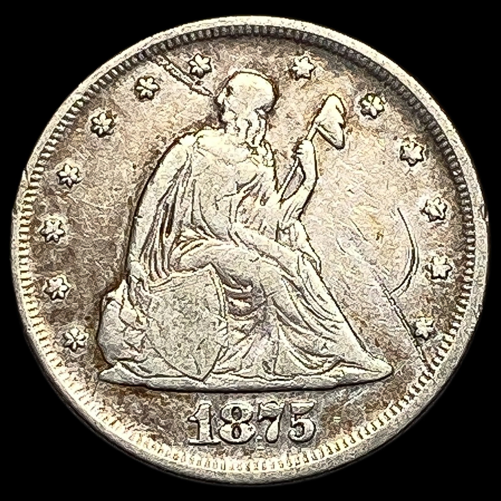 1875 Silver Twenty Cents LIGHTLY CIRCULATED (1 of 2)