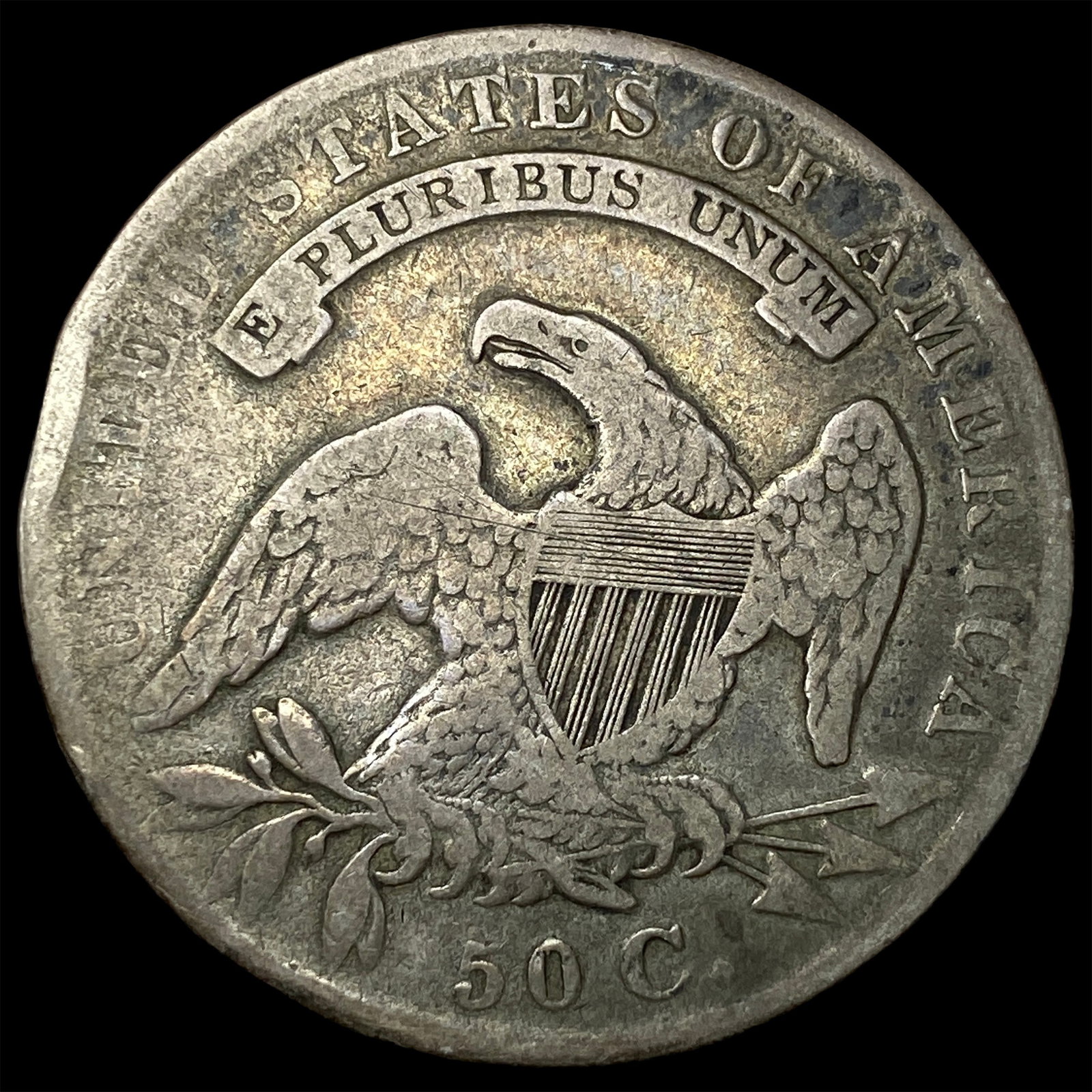 1836 Capped Bust Half Dollar LIGHTLY CIRCULATED - 2