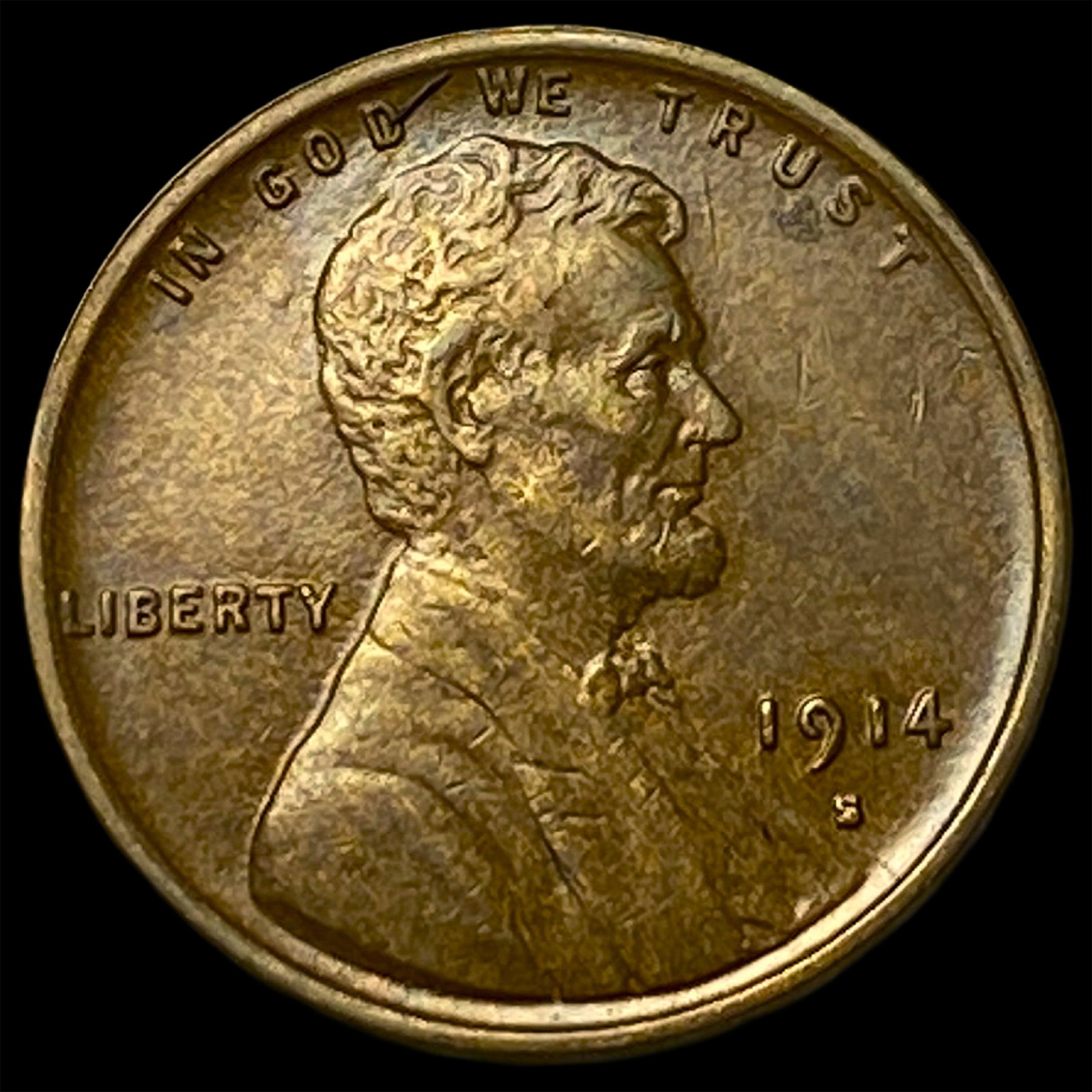 1914-S Lincoln Wheat Cent UNCIRCULATED (1 of 2)