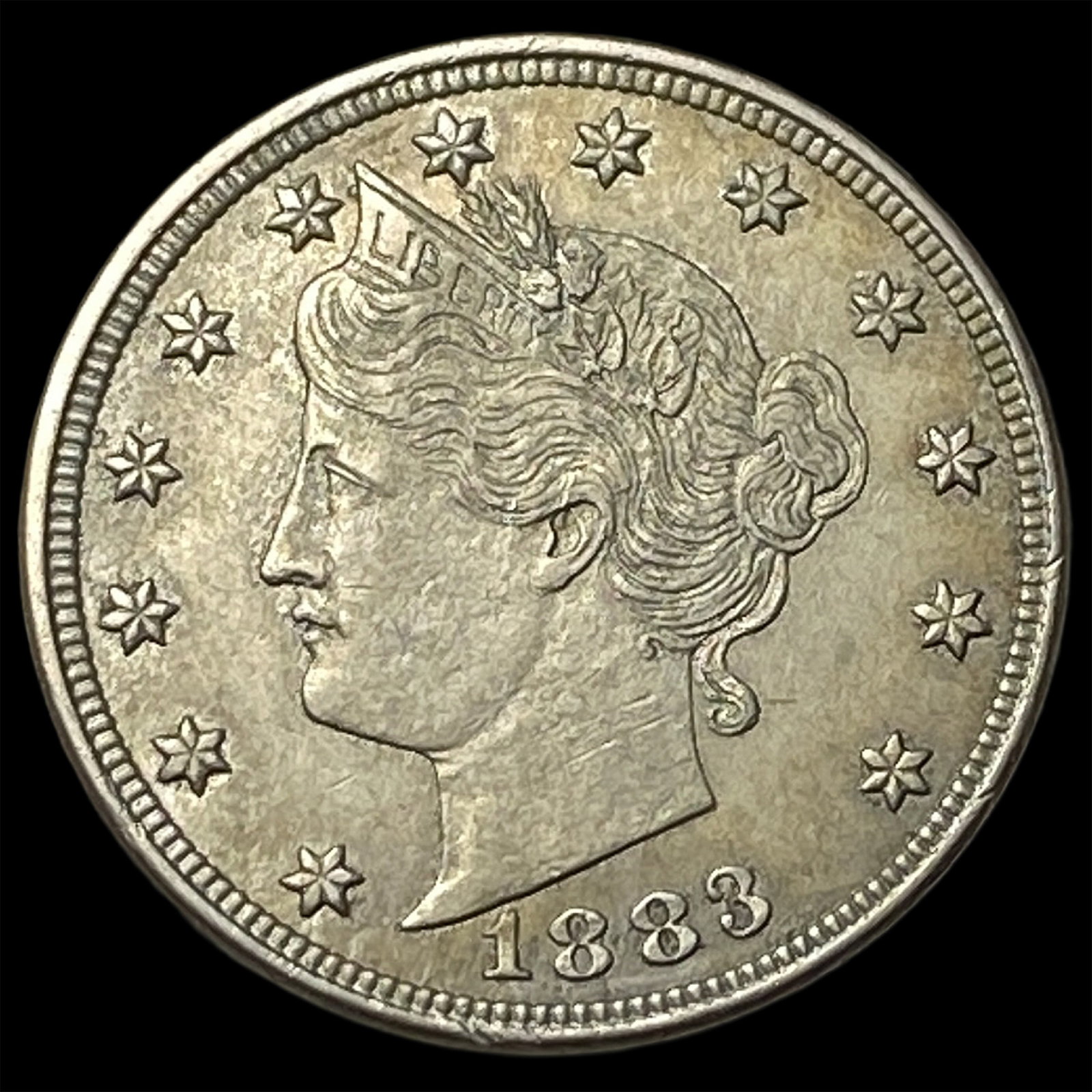 1883 Liberty Head Nickel (w/Cents) CLOSELY UNCIRCULATED: 1883 Liberty Head Nickel (w/Cents) CLOSELY UNCIRCULATED