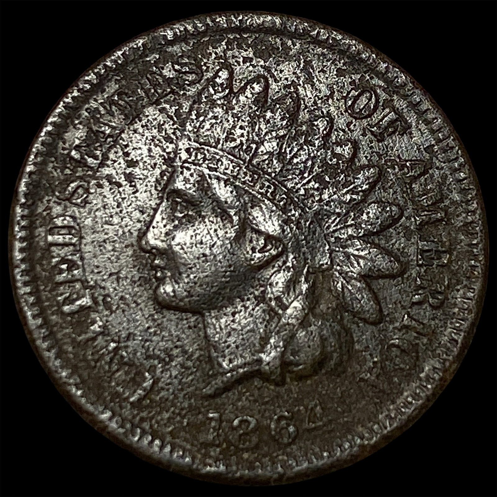 1864 Indian Head Cent NEARLY UNCIRCULATED: 1864 Indian Head Cent NEARLY UNCIRCULATED