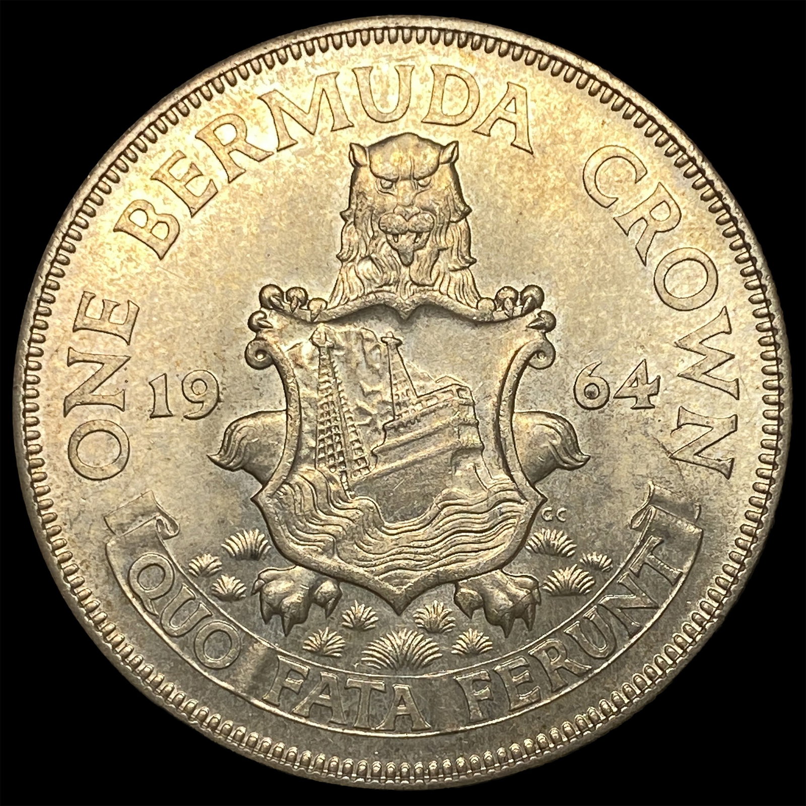 1964 Bermuda Silver Crown - 2