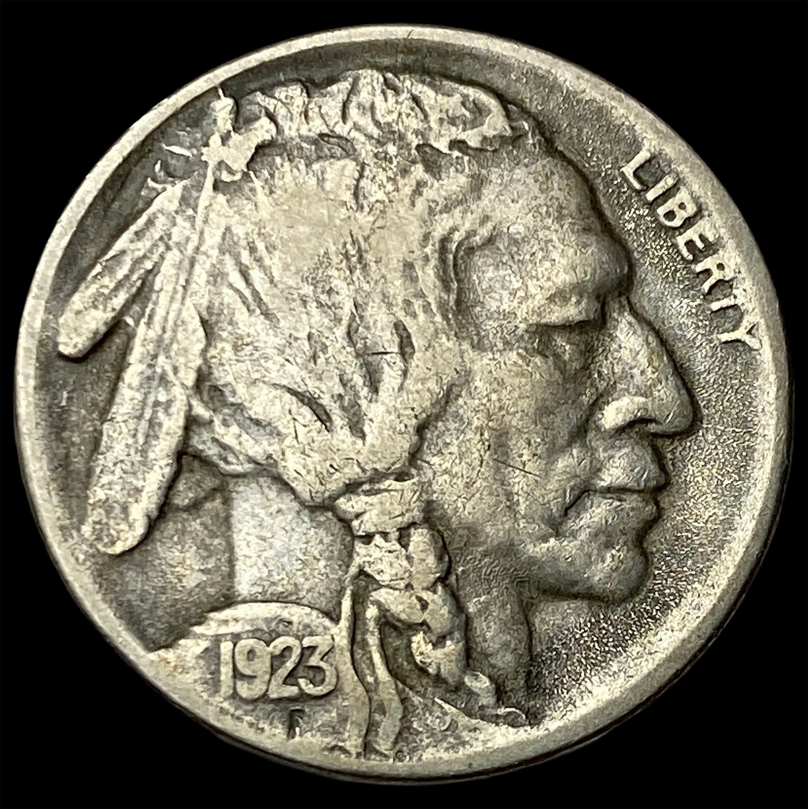 1923-S Buffalo Nickel LIGHTLY CIRCULATED: 1923-S Buffalo Nickel LIGHTLY CIRCULATED