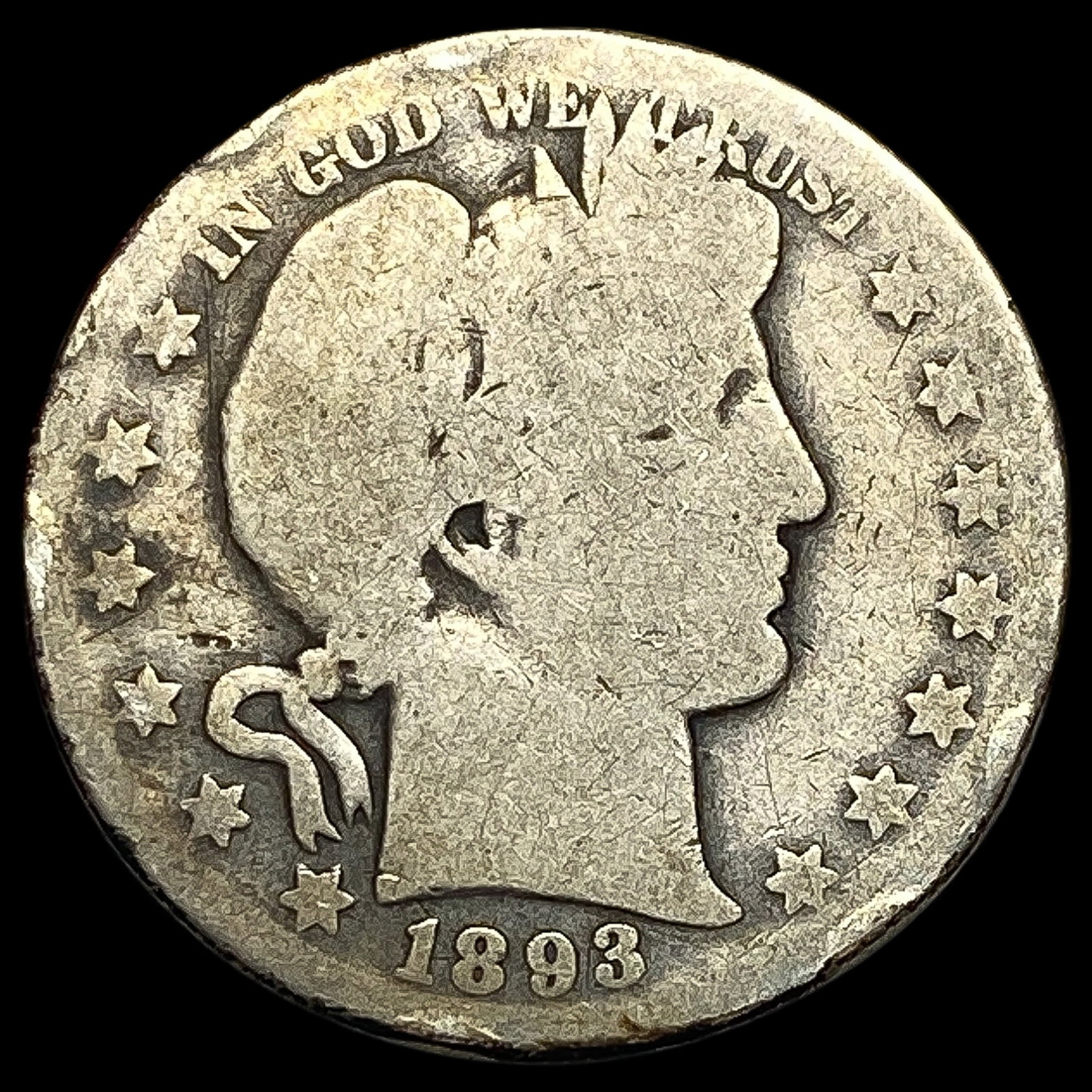 1893-O Silver Barber Half Dollar HIGH GRADE: 1893-O Silver Barber Half Dollar HIGH GRADE