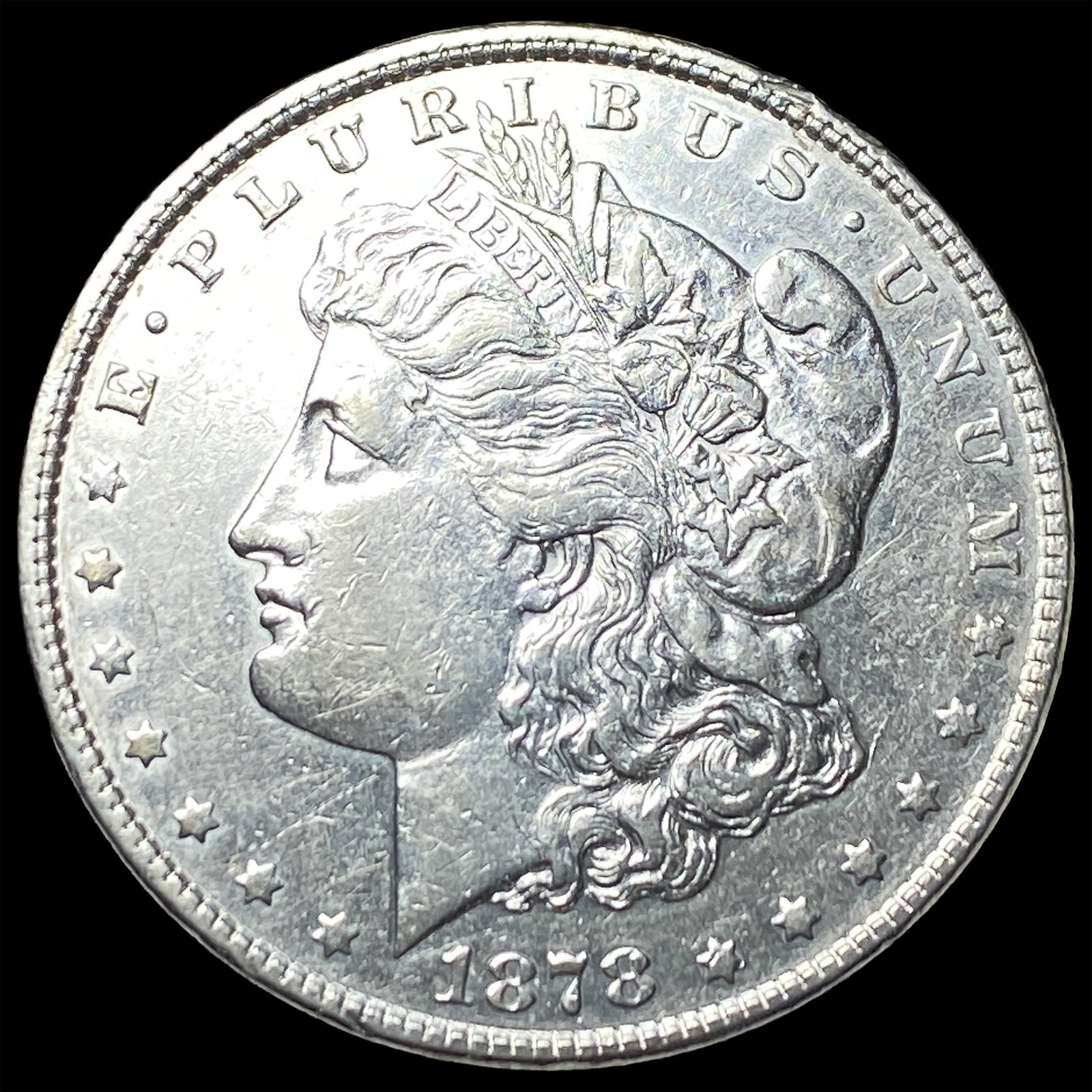 1878 Silver Morgan Dollar CLOSELY UNCIRCULATED: 1878 Silver Morgan Dollar CLOSELY UNCIRCULATED