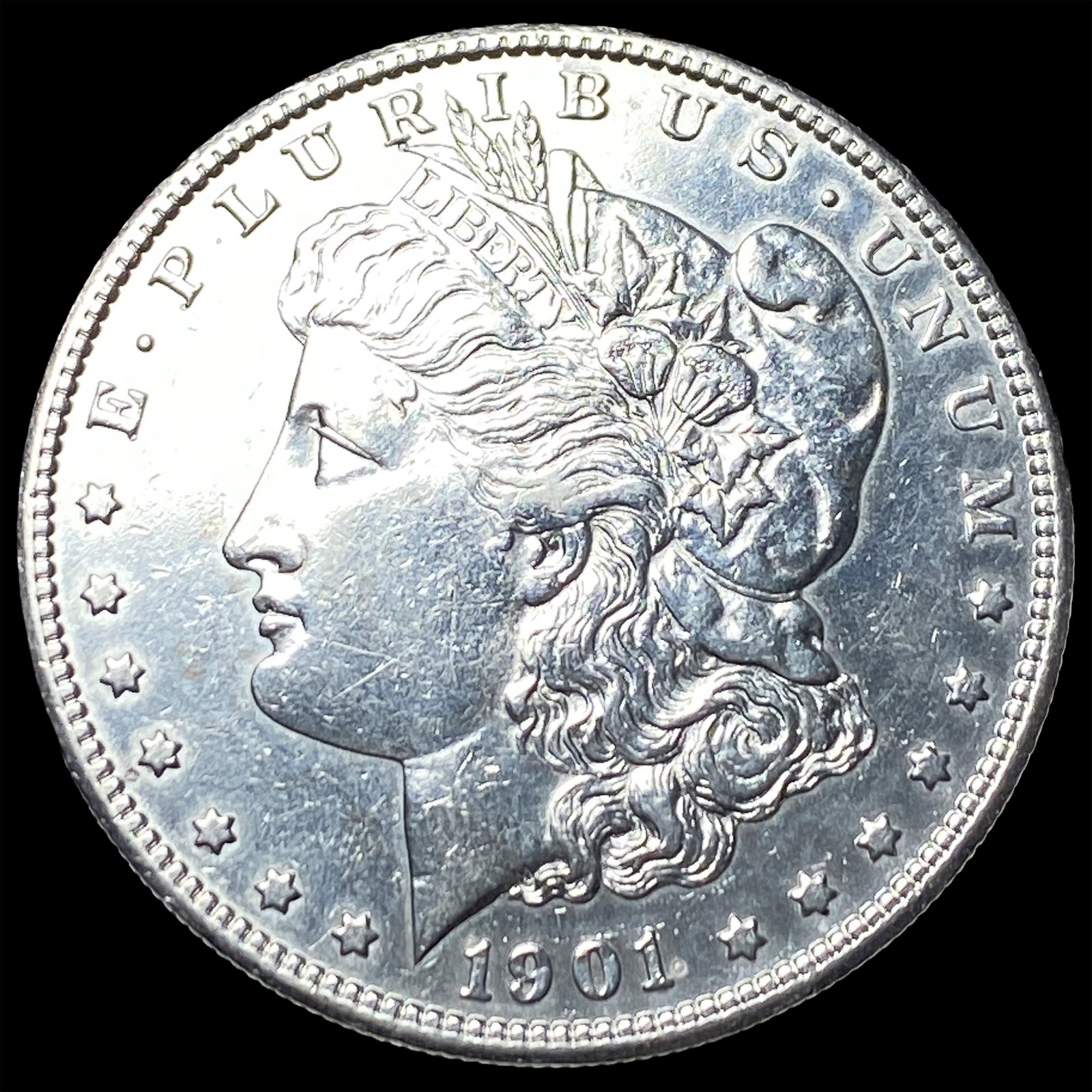 1901-S Silver Morgan Dollar CLOSELY UNCIRCULATED: 1901-S Silver Morgan Dollar CLOSELY UNCIRCULATED