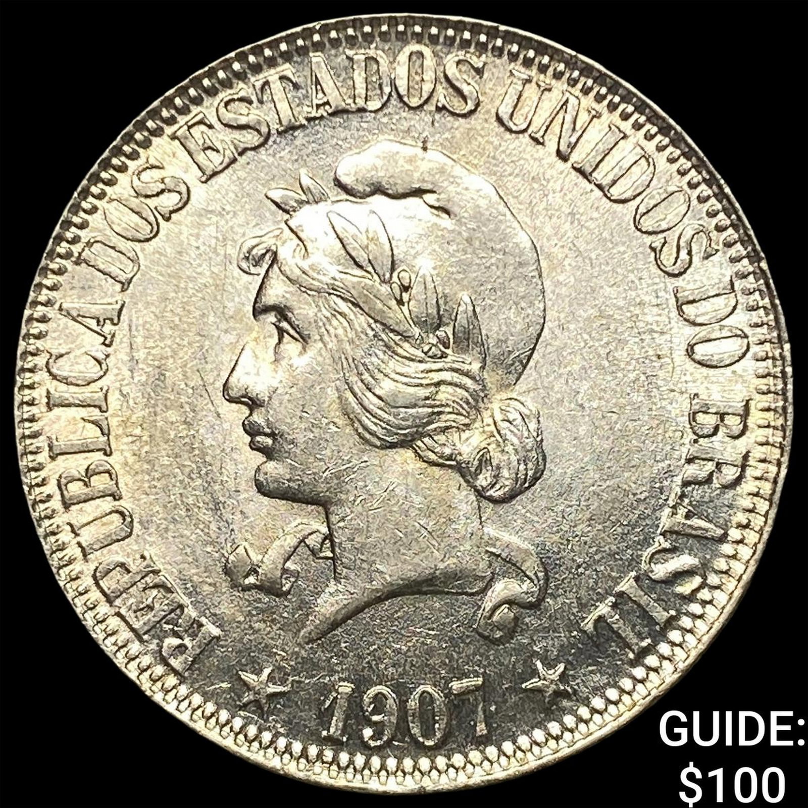 1907 Brazil Silver 1000 Reis (1 of 2)