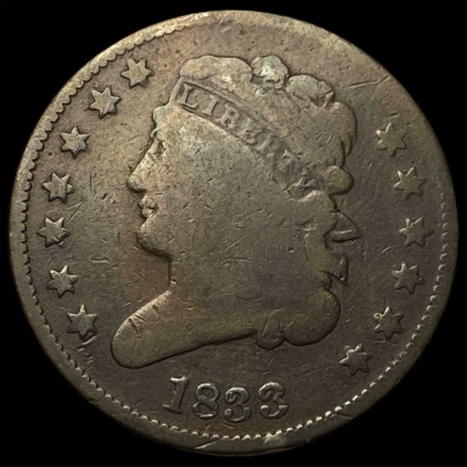 1833 Classic Head Half Cent HIGH GRADE: 1833 Classic Head Half Cent HIGH GRADE