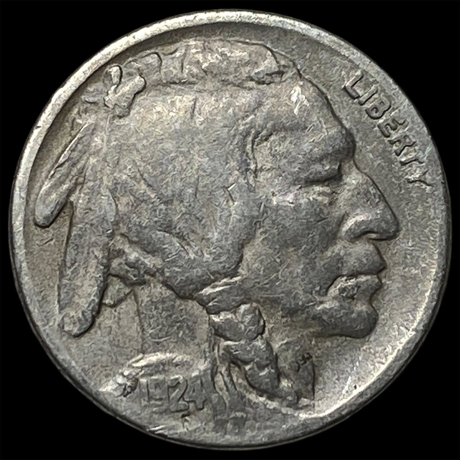 1924-S Buffalo Nickel NEARLY UNCIRCULATED (1 of 2)