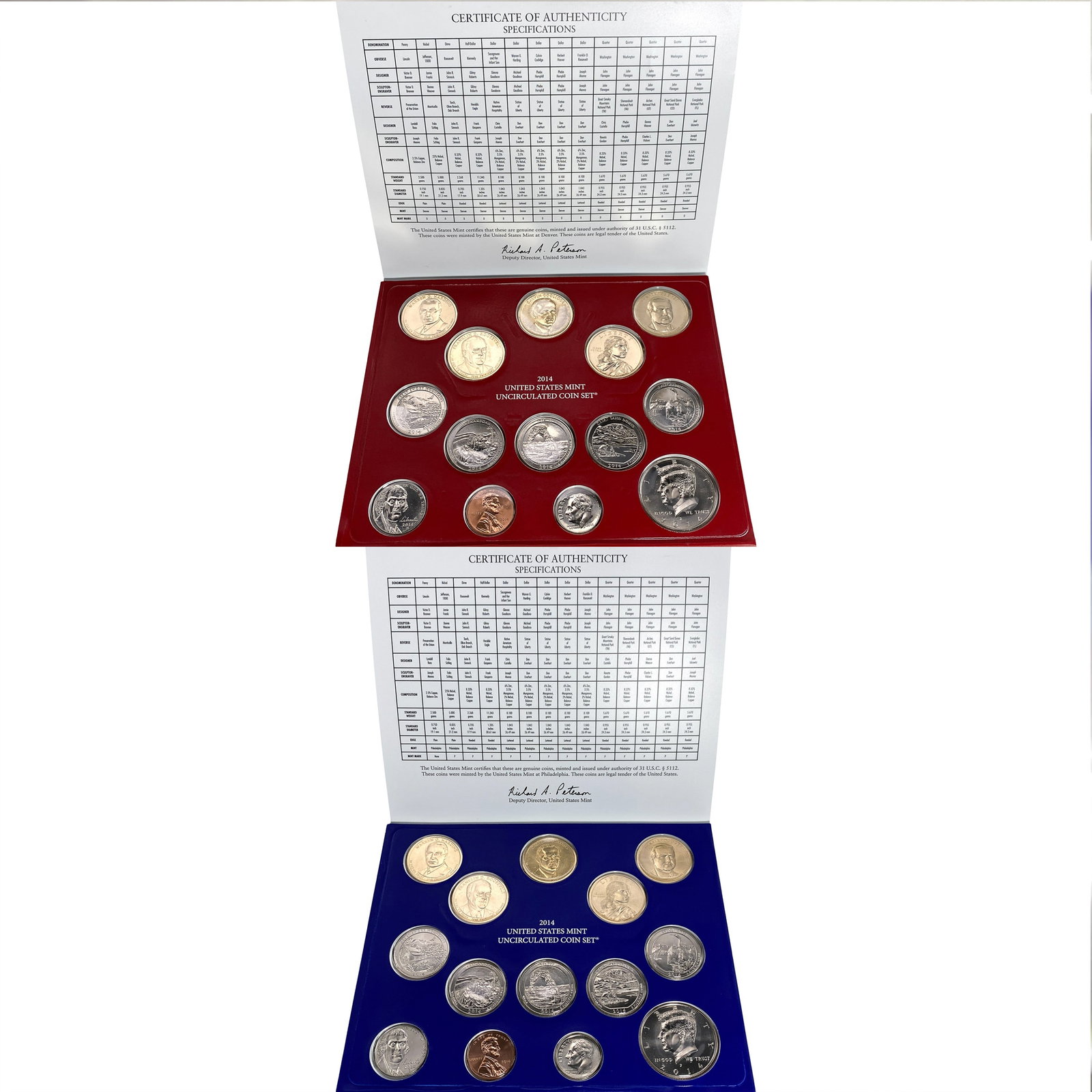 2014 U.S. Mint Uncirculated Coin Set - 2