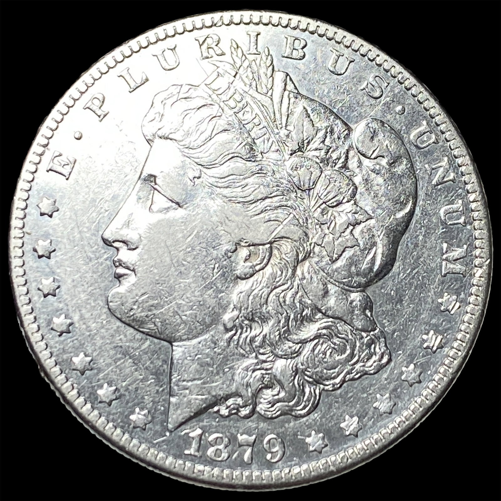 1879-S Rev 78 Silver Morgan Dollar CHOICE AU (1 of 2)