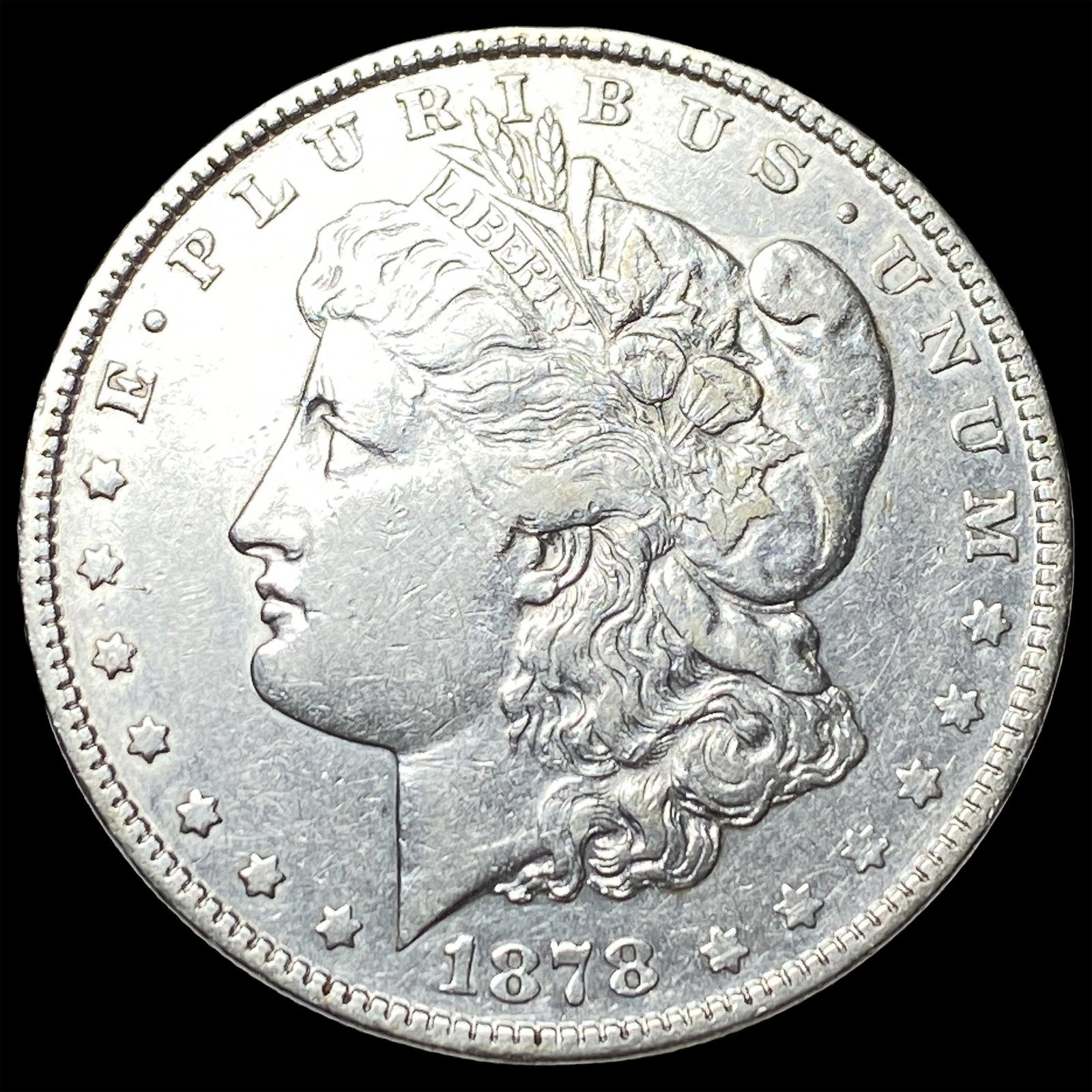 1878 Silver Morgan Dollar CLOSELY UNCIRCULATED: 1878 Silver Morgan Dollar CLOSELY UNCIRCULATED