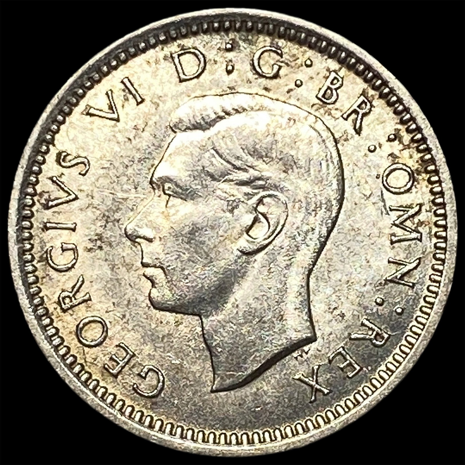 1942 Great Britain Silver 3 Pence: 1942 Great Britain Silver 3 Pence