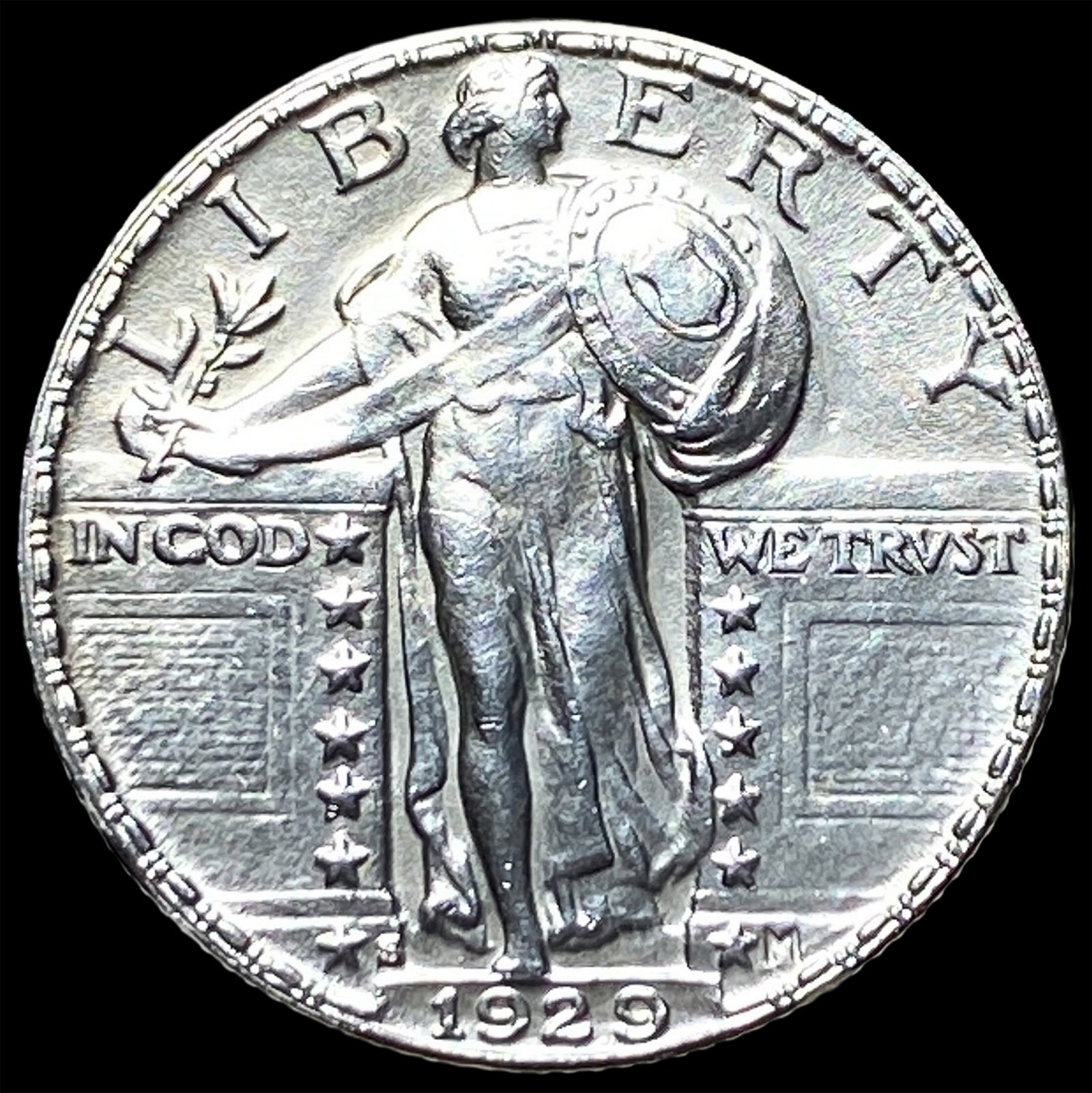 1929-S Standing Liberty Silver Quarter GEM BU: 1929-S Standing Liberty Silver Quarter GEM BU