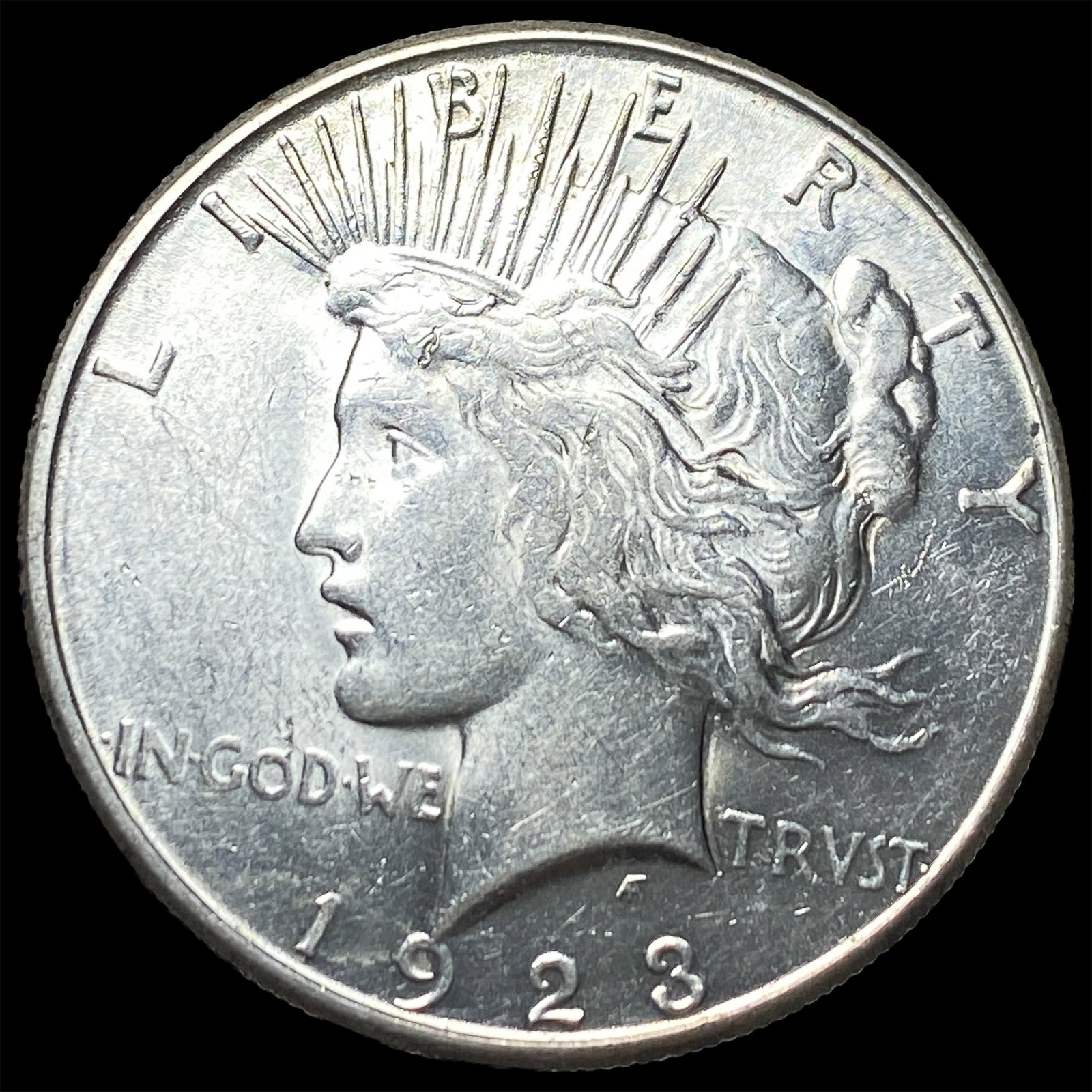1923-S Silver Peace Dollar CLOSELY UNCIRCULATED: 1923-S Silver Peace Dollar CLOSELY UNCIRCULATED