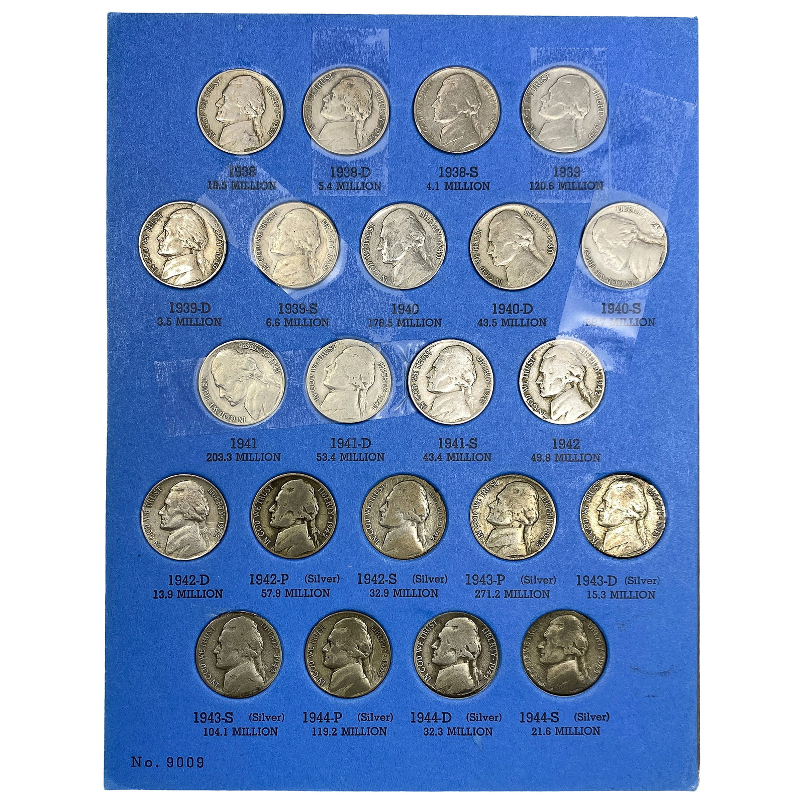 1938-1985 2 Jefferson 5C Albums & Kennedy 50C Album: 1938-1985 2 Jefferson 5C Albums & Kennedy 50C Album