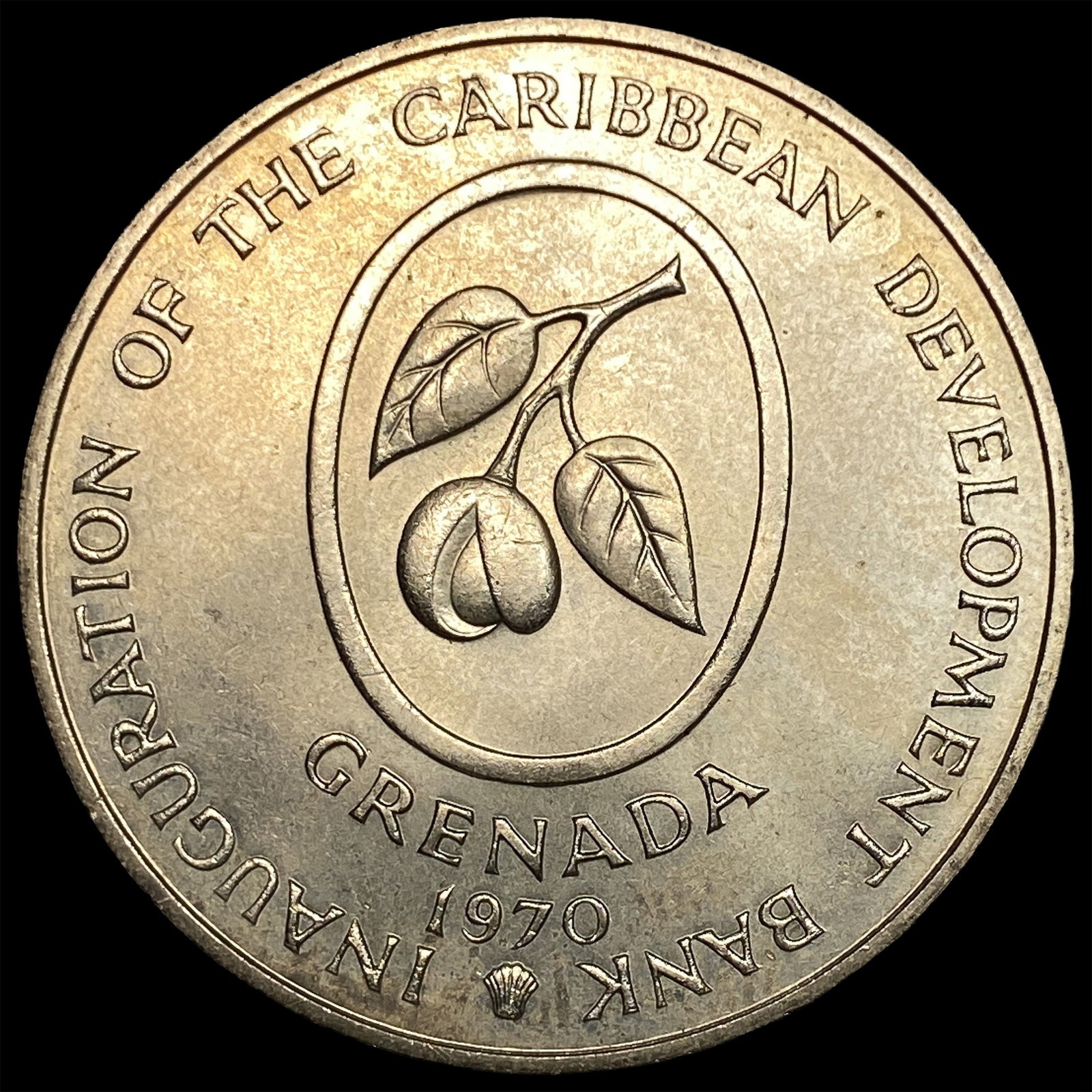 1970L Grenada Silver 4 Dollars: 1970L Grenada Silver 4 Dollars