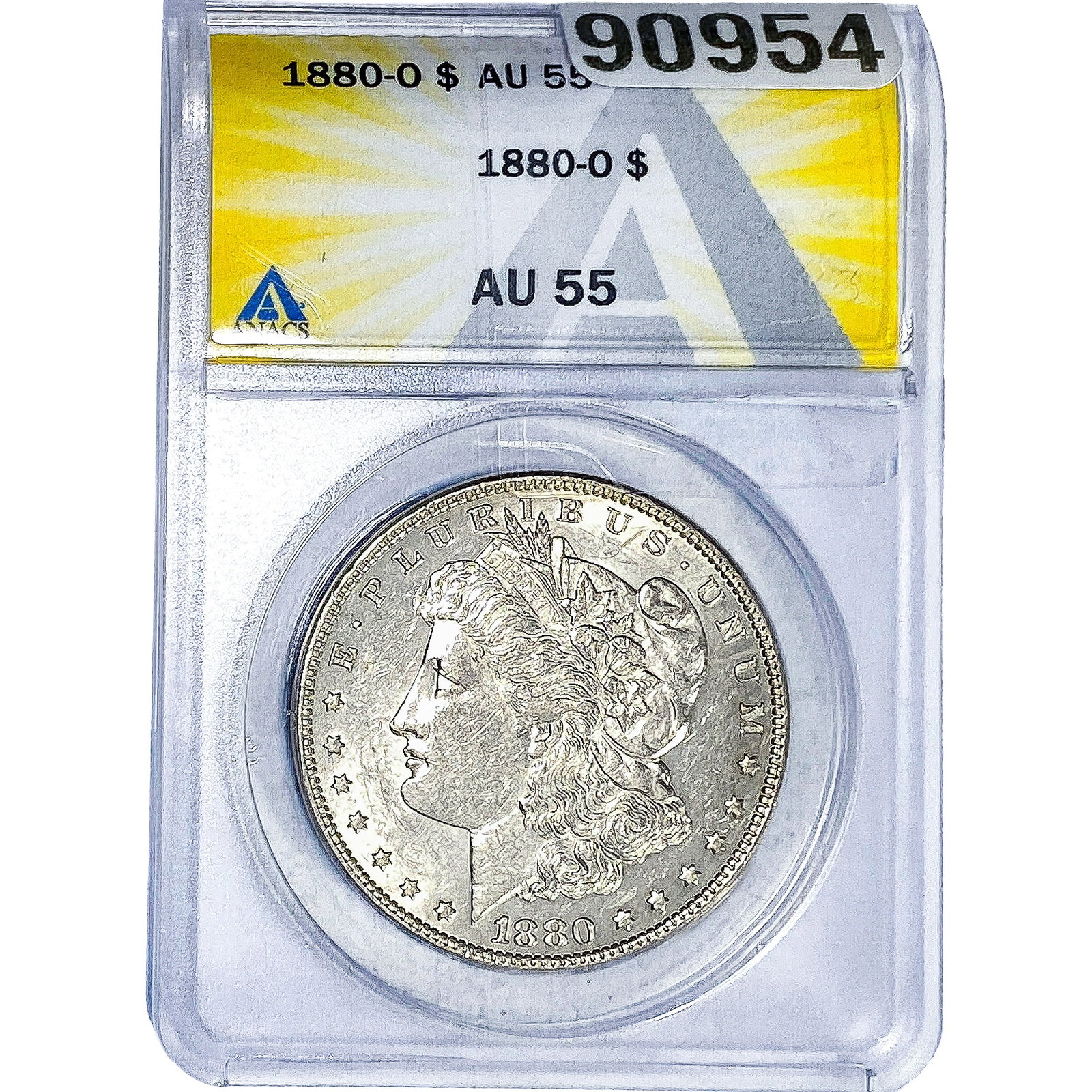 1880-O Morgan Silver Dollar ANACS AU55: 1880-O Morgan Silver Dollar ANACS AU55