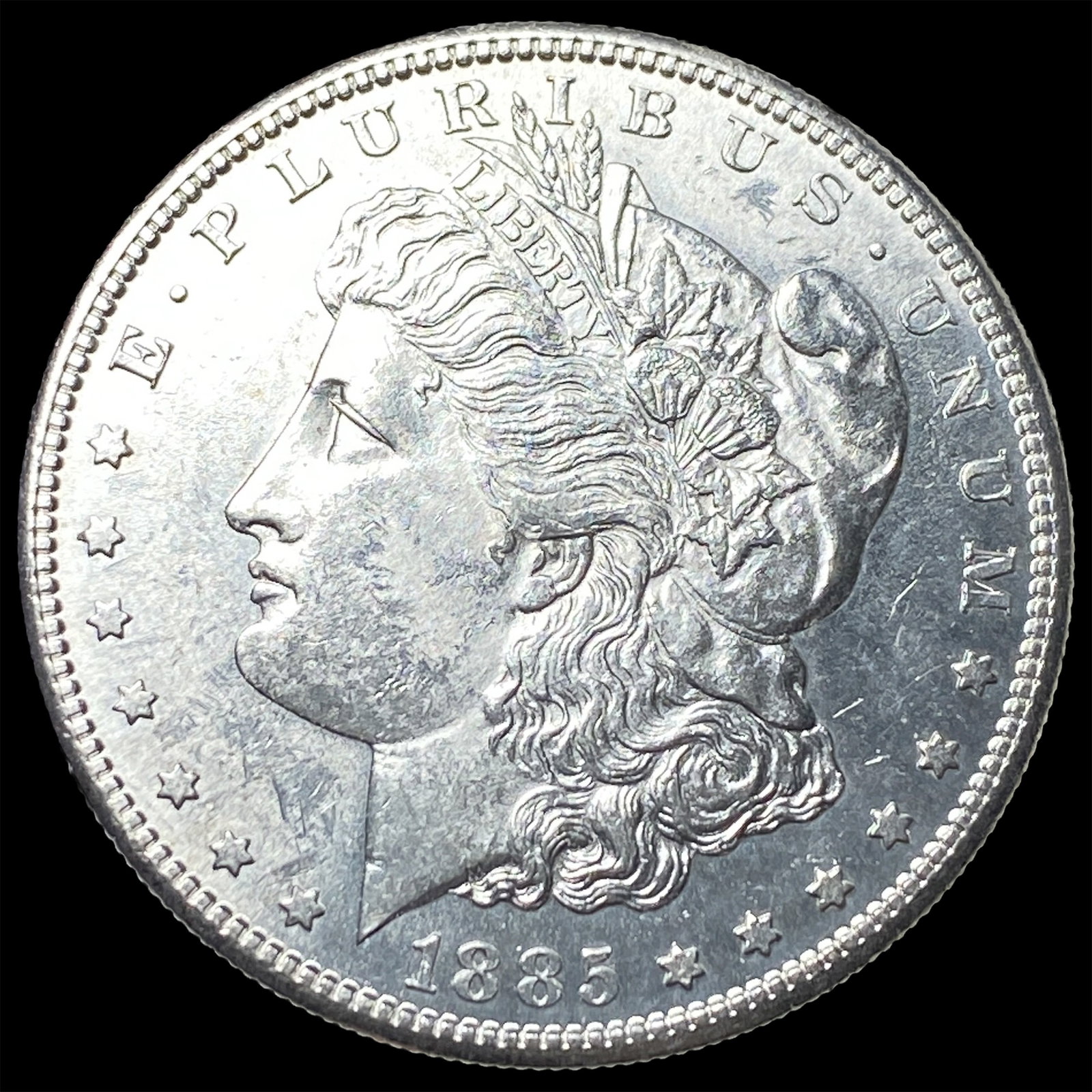 1885-S Silver Morgan Dollar CHOICE BU (1 of 2)