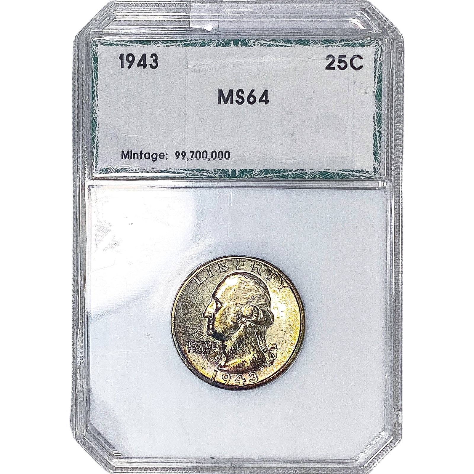 1943 Washington Silver Quarter PCI MS64 (1 of 2)