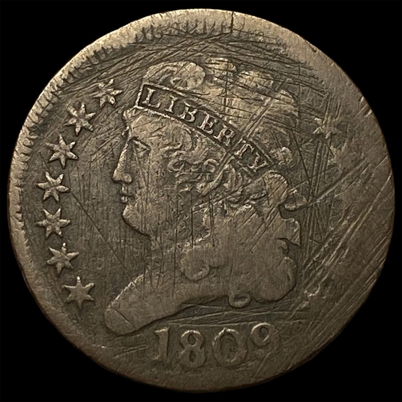 1809 Classic Head Half Cent NICELY CIRCULATED (1 of 2)