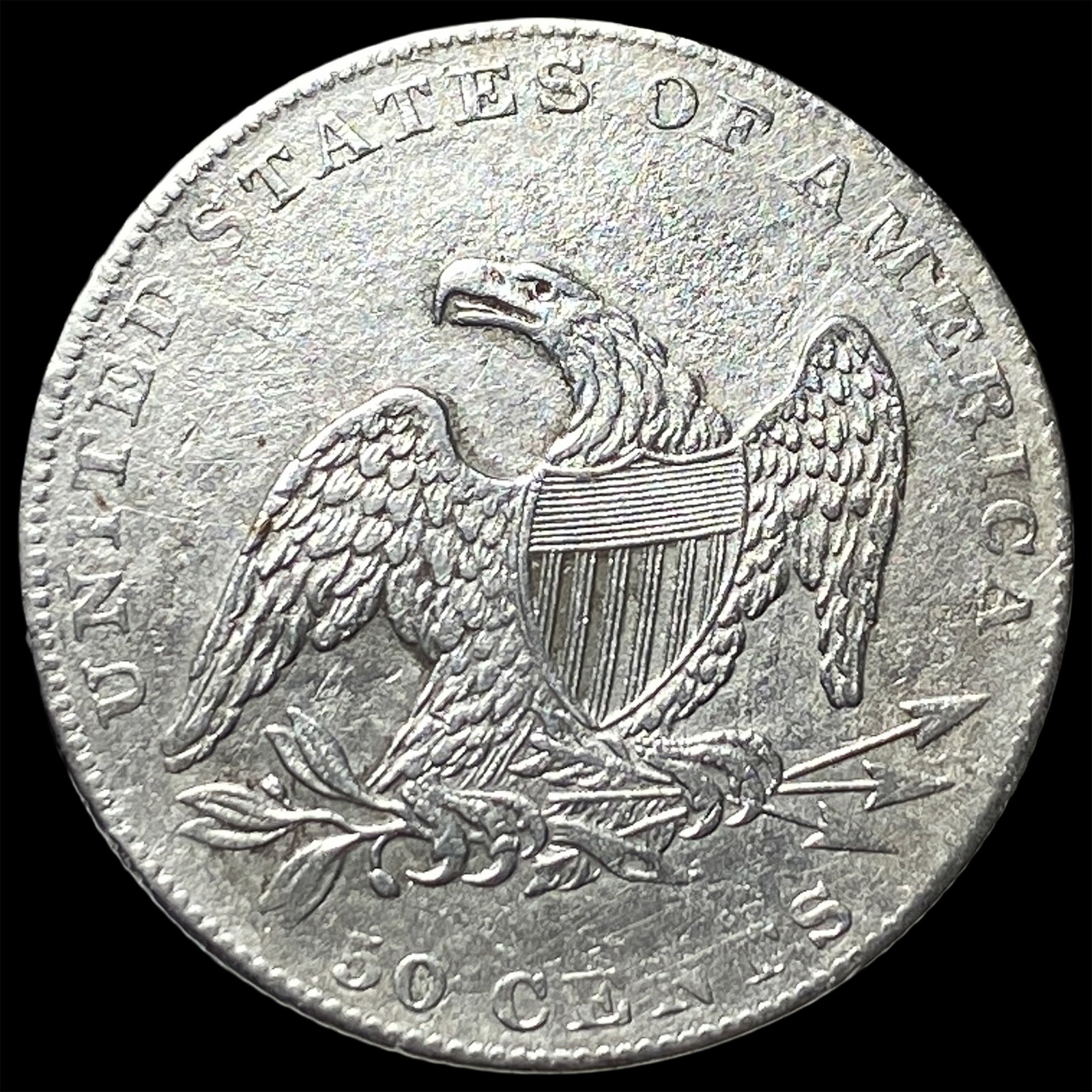 1837 Capped Bust Half Dollar CLOSELY UNCIRCULATED - 2