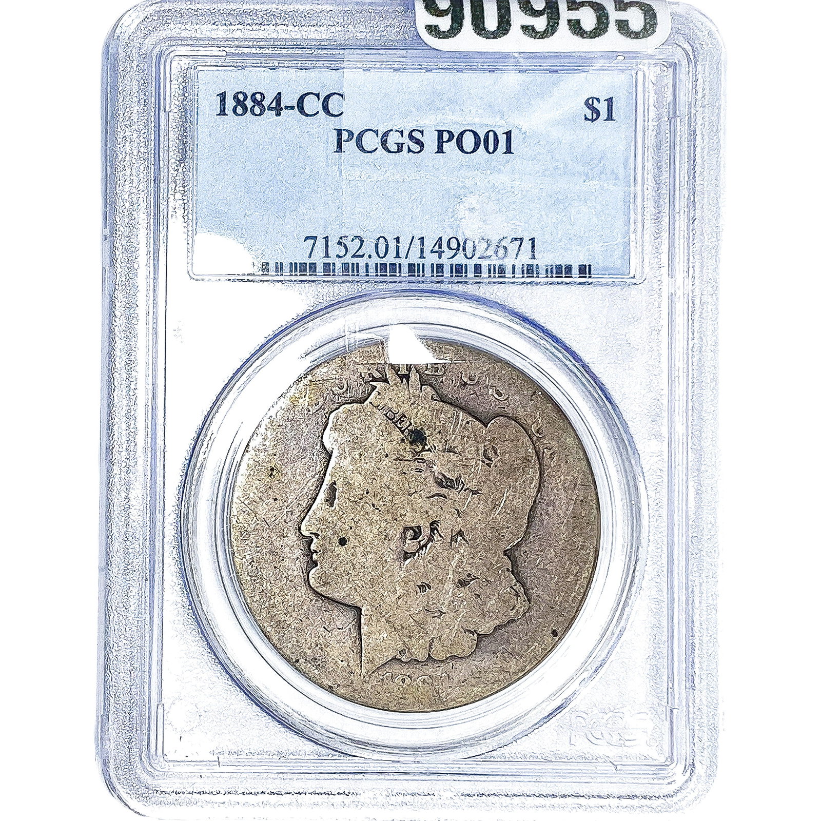 1884-CC Morgan Silver Dollar PCGS PO01: 1884-CC Morgan Silver Dollar PCGS PO01