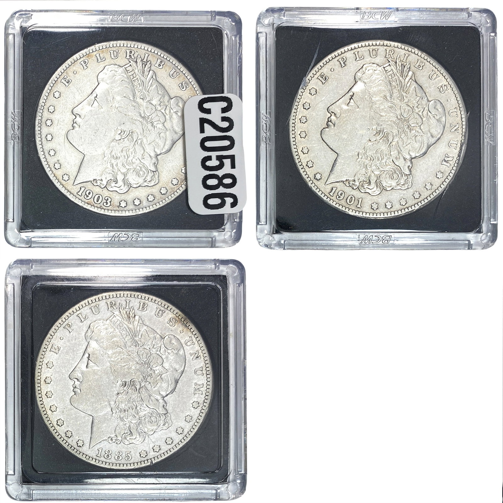 [3 Coins] 1885-1903 Morgan Silver Dollar (1 of 2)