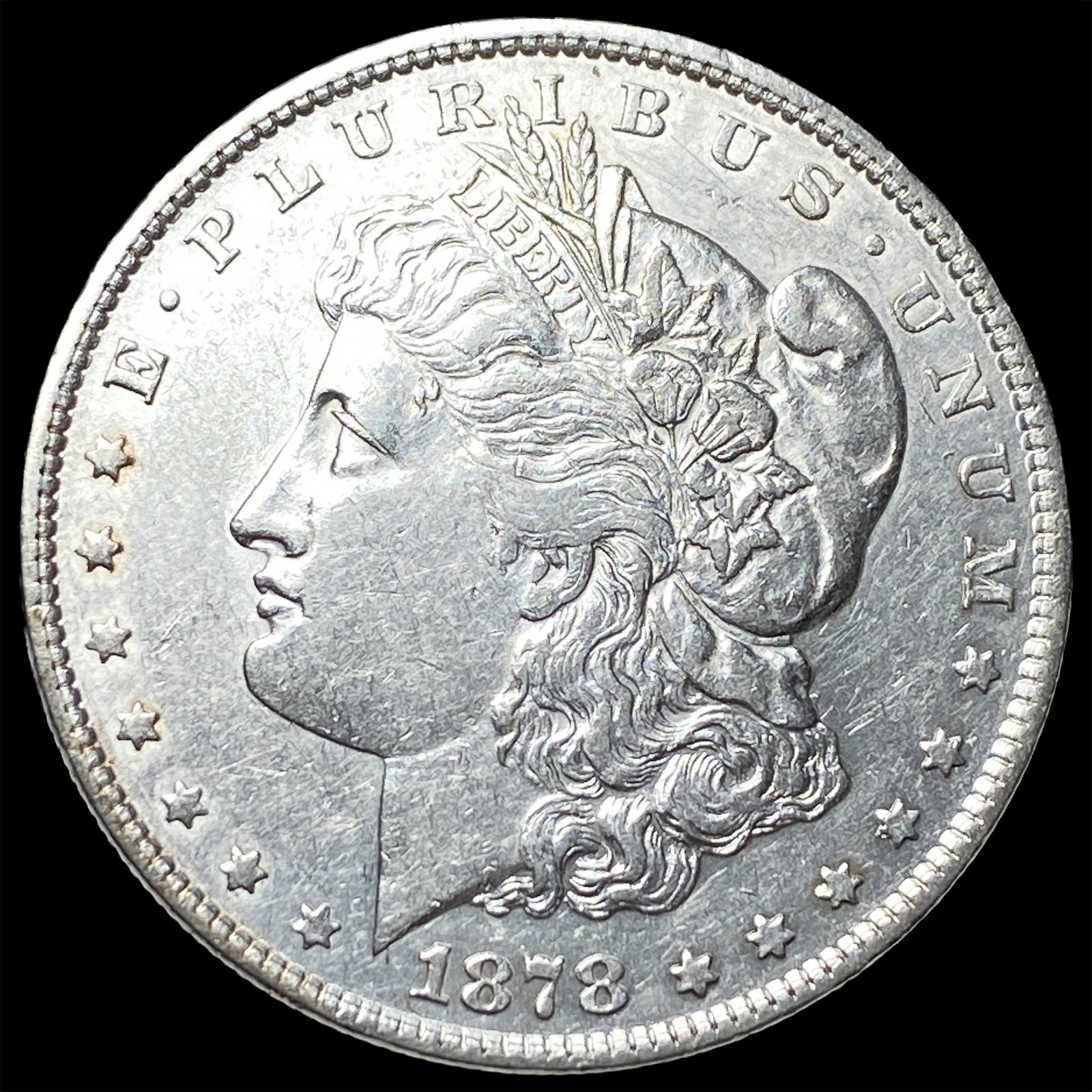 1878 Rev 79 Silver Morgan Dollar CLOSELY UNCIRCULATED: 1878 Rev 79 Silver Morgan Dollar CLOSELY UNCIRCULATED