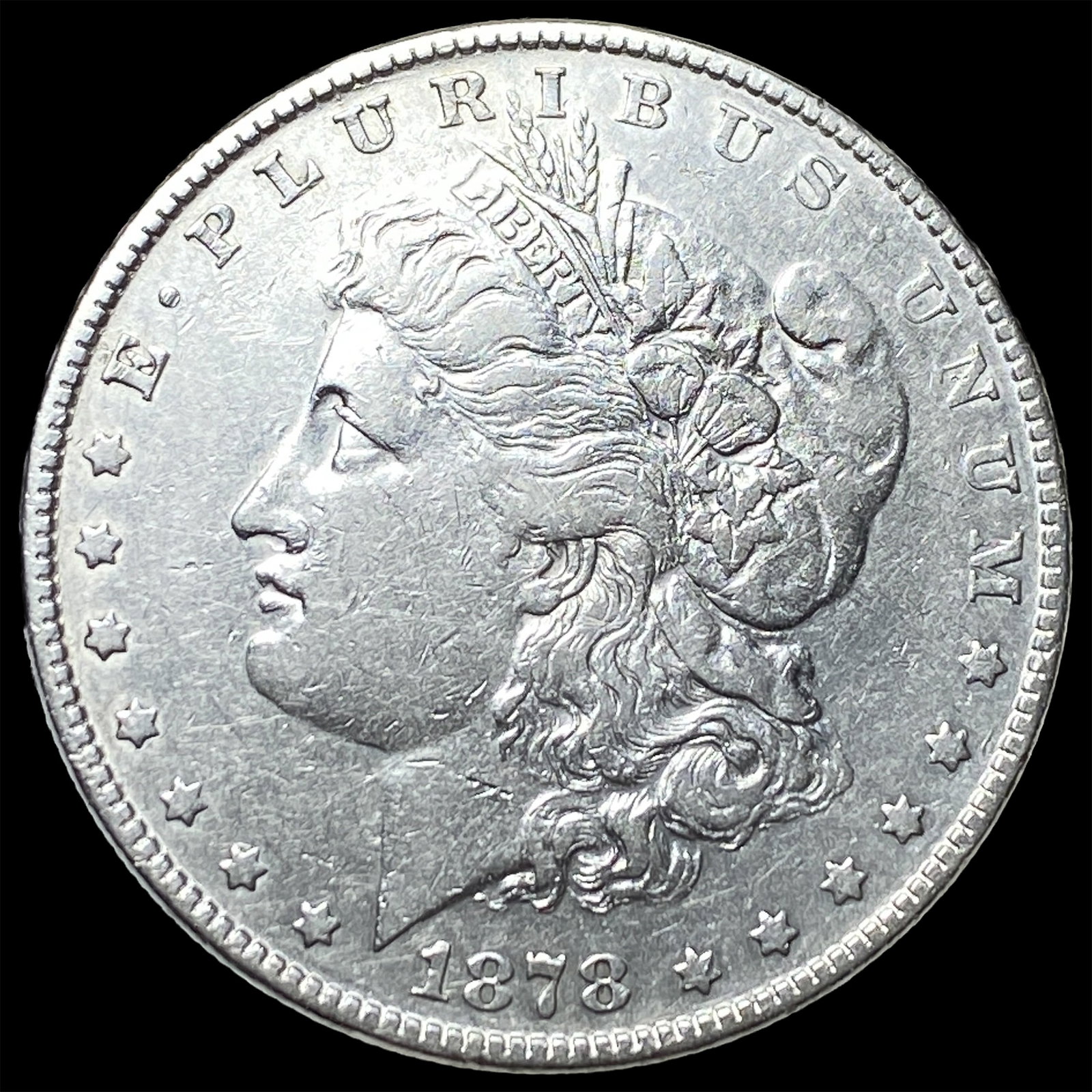 1878 Silver Morgan Dollar CLOSELY UNCIRCULATED: 1878 Silver Morgan Dollar CLOSELY UNCIRCULATED