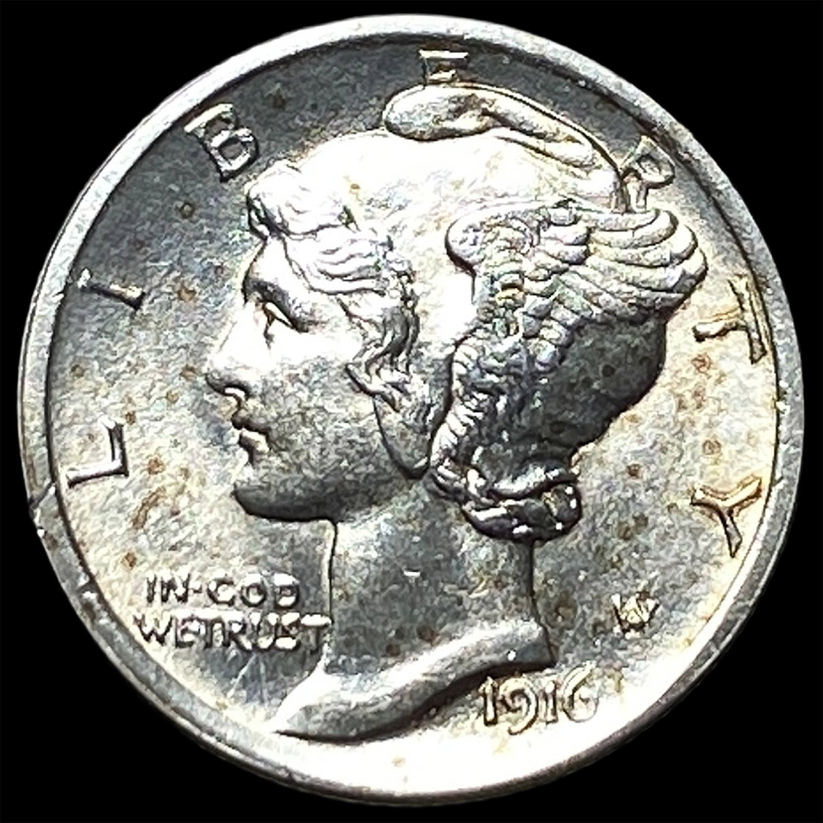 1916 Silver Mercury Dime UNCIRCULATED: 1916 Silver Mercury Dime UNCIRCULATED