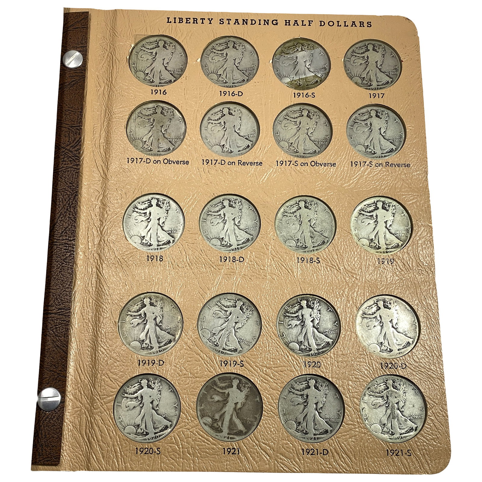 1916-1947 Liberty Walking 50C Album: 1916-1947 Liberty Walking 50C Album
