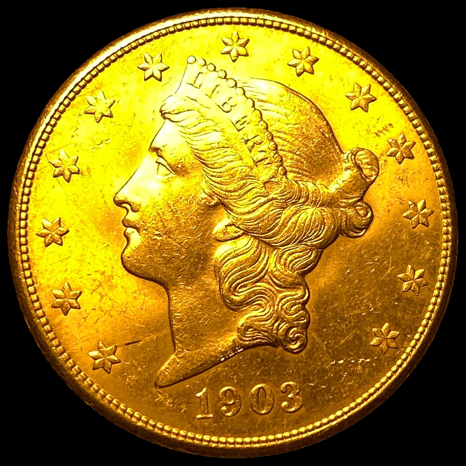 1903-S Gold $20 Liberty Head Double Eagle CHOICE AU (1 of 2)