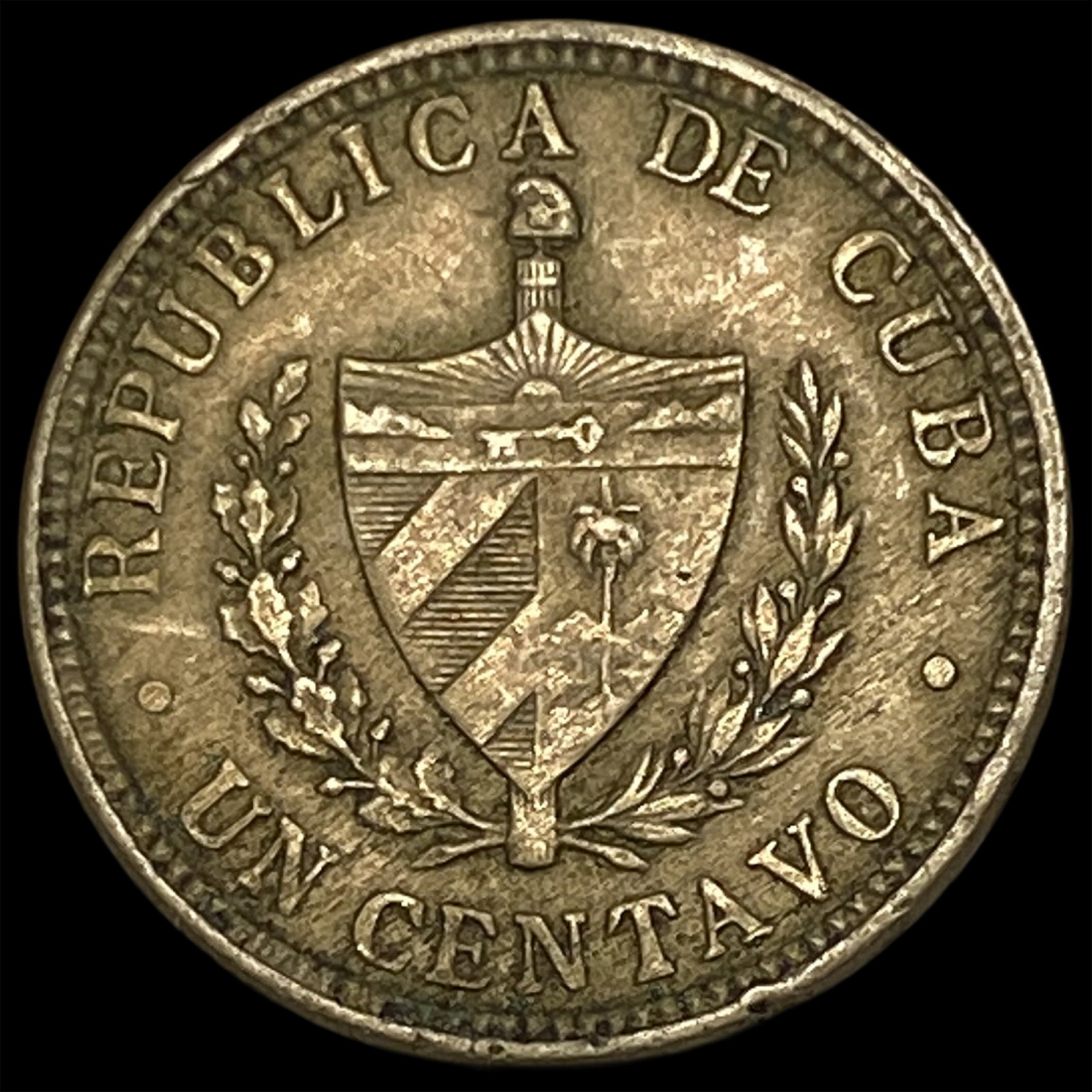 1915 Cuba Copper-Nickel 1 Centavo: 1915 Cuba Copper-Nickel 1 Centavo