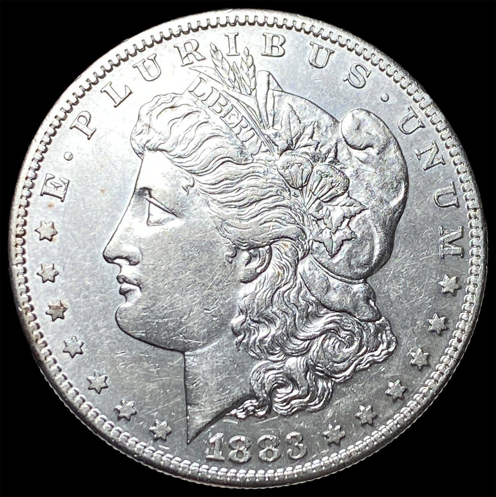 1883-S Silver Morgan Dollar CLOSELY UNCIRCULATED: 1883-S Silver Morgan Dollar CLOSELY UNCIRCULATED