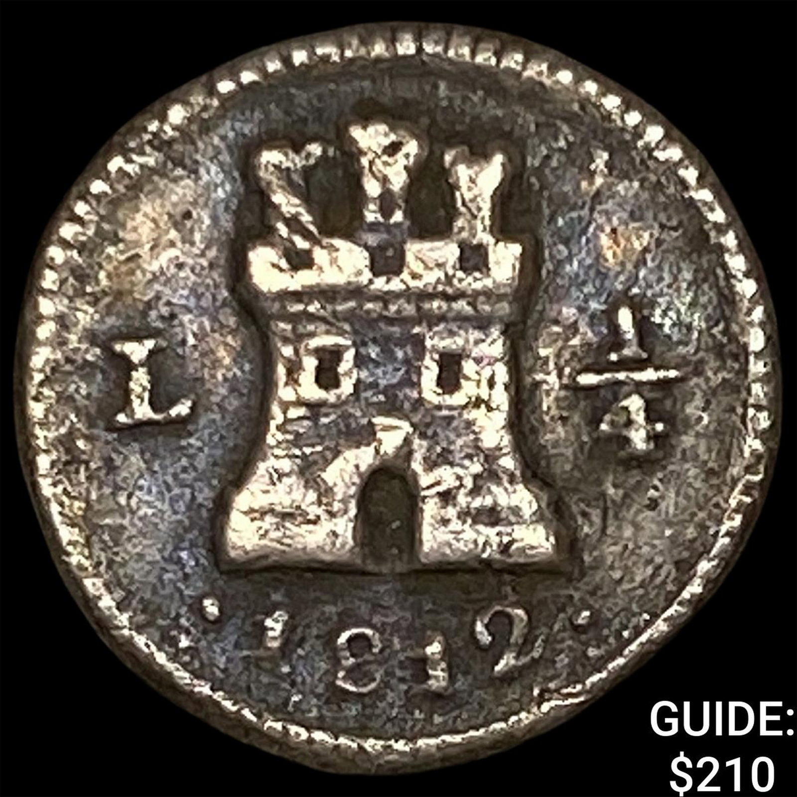 1812 Peru Silver 1/4 Real (1 of 2)