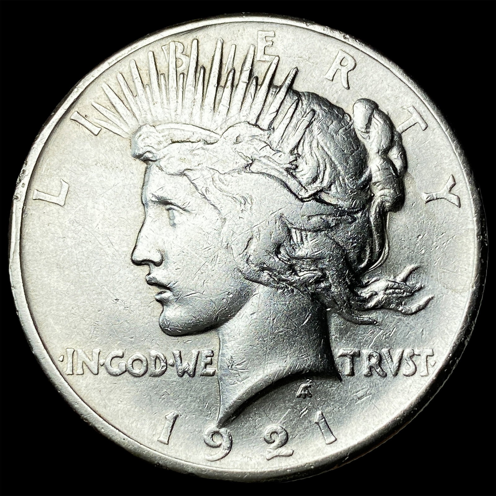 1921 Silver Peace Dollar NEARLY UNCIRCULATED: 1921 Silver Peace Dollar NEARLY UNCIRCULATED