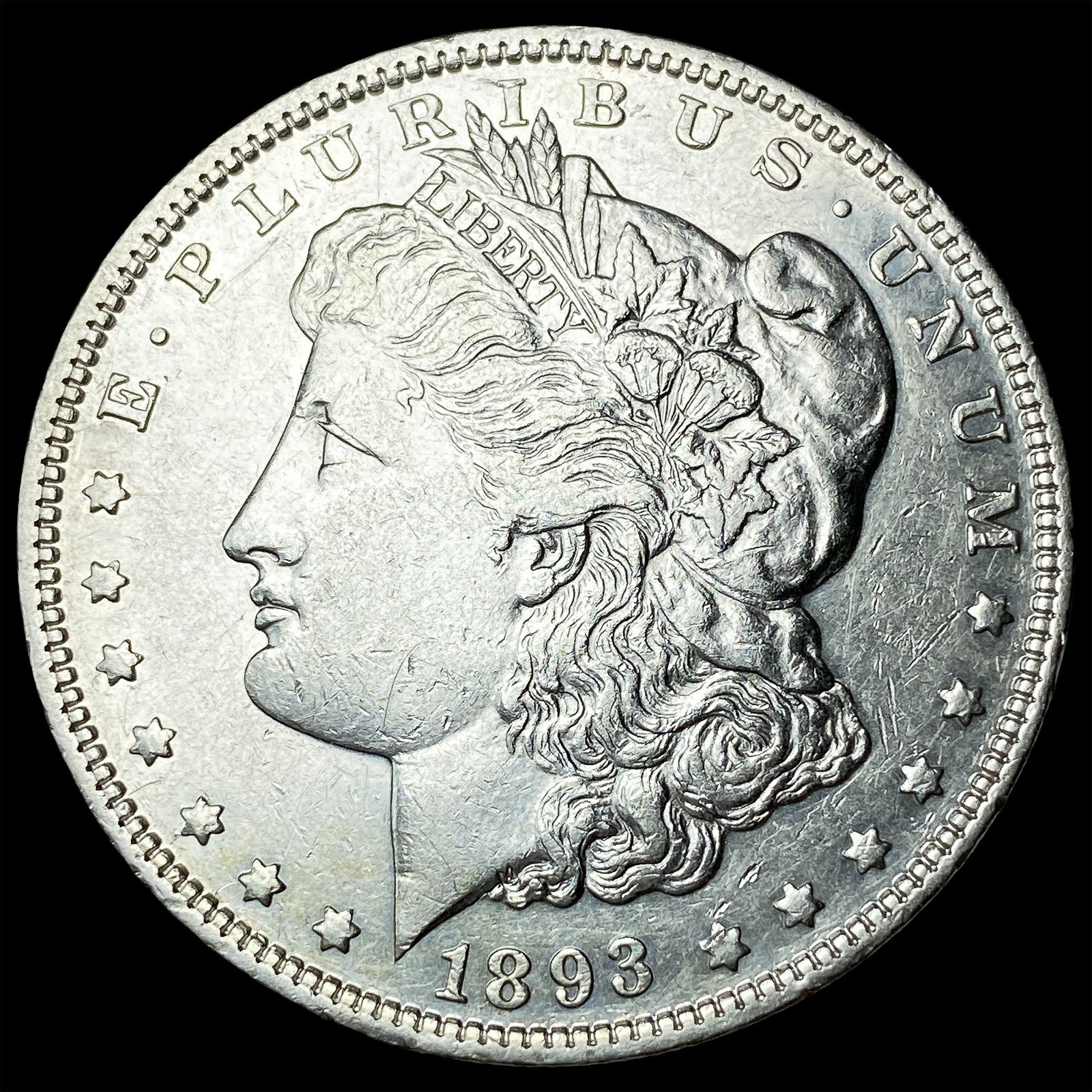 1893 Silver Morgan Dollar CLOSELY UNCIRCULATED: 1893 Silver Morgan Dollar CLOSELY UNCIRCULATED