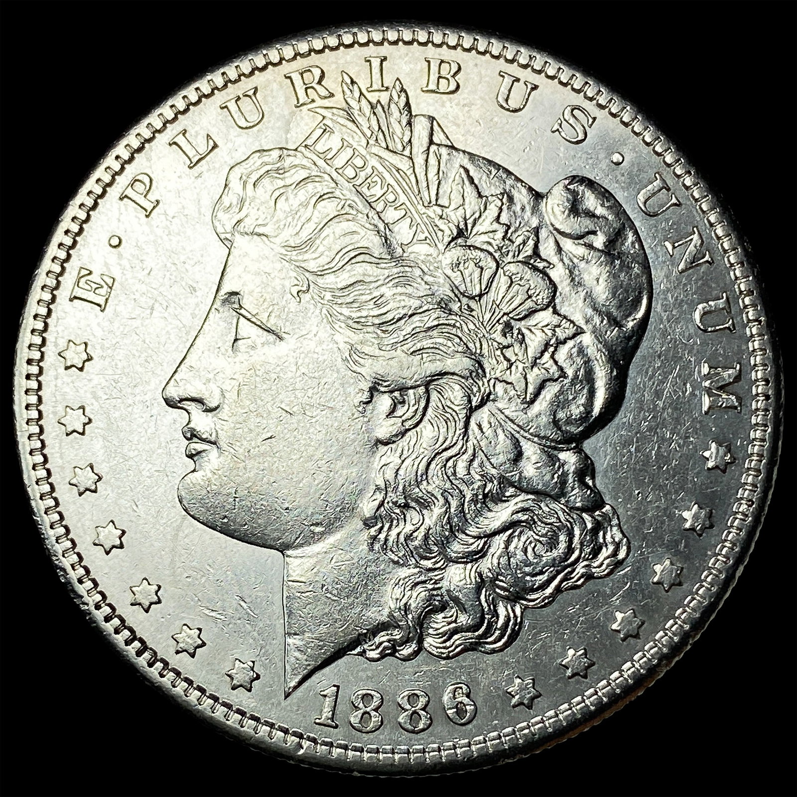 1886-S Silver Morgan Dollar CLOSELY UNCIRCULATED: 1886-S Silver Morgan Dollar CLOSELY UNCIRCULATED