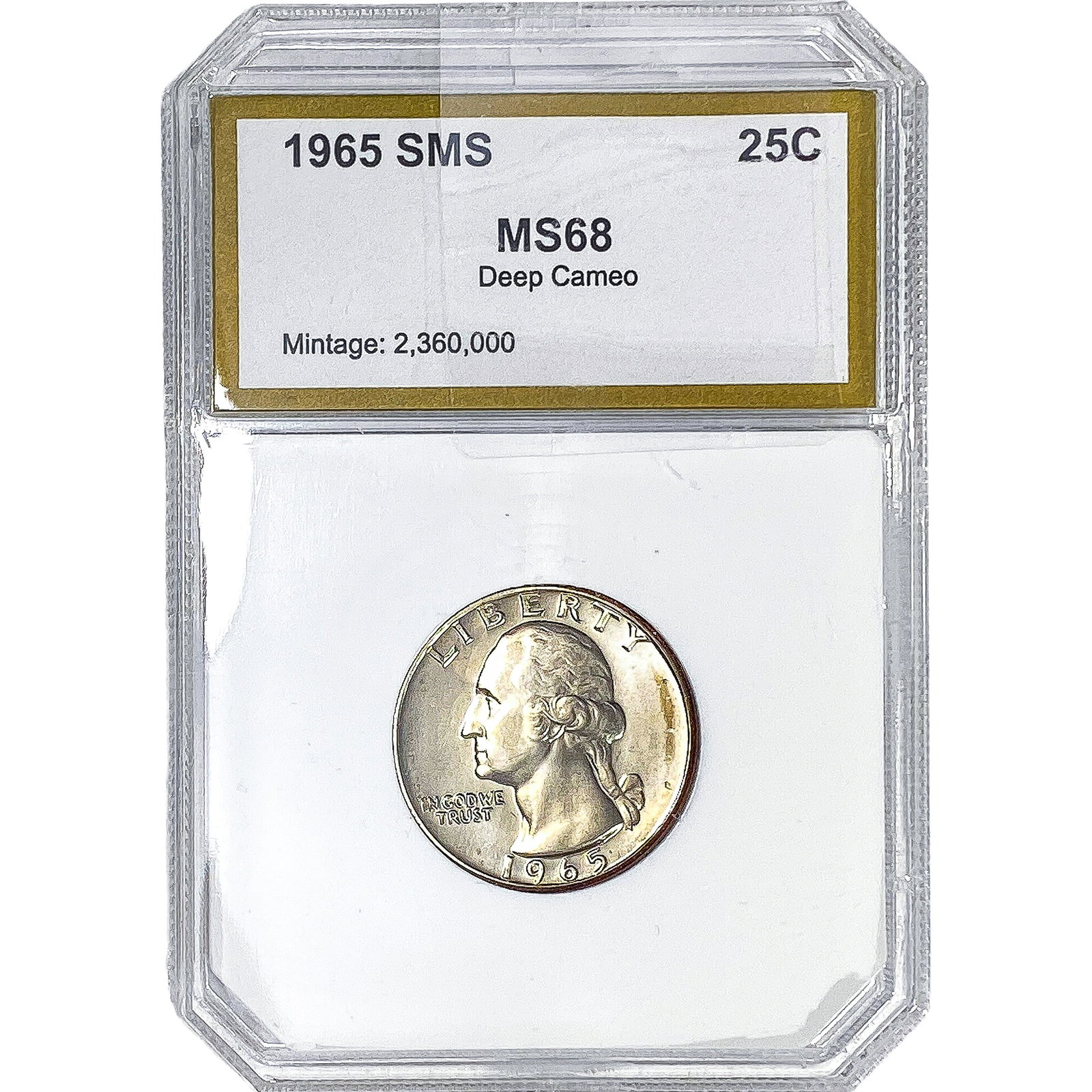 1965 Washington Silver Quarter PCI MS68 (1 of 2)